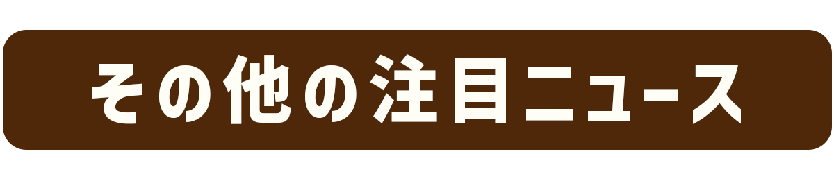 イベント多数開催中！その他の注目ニュース