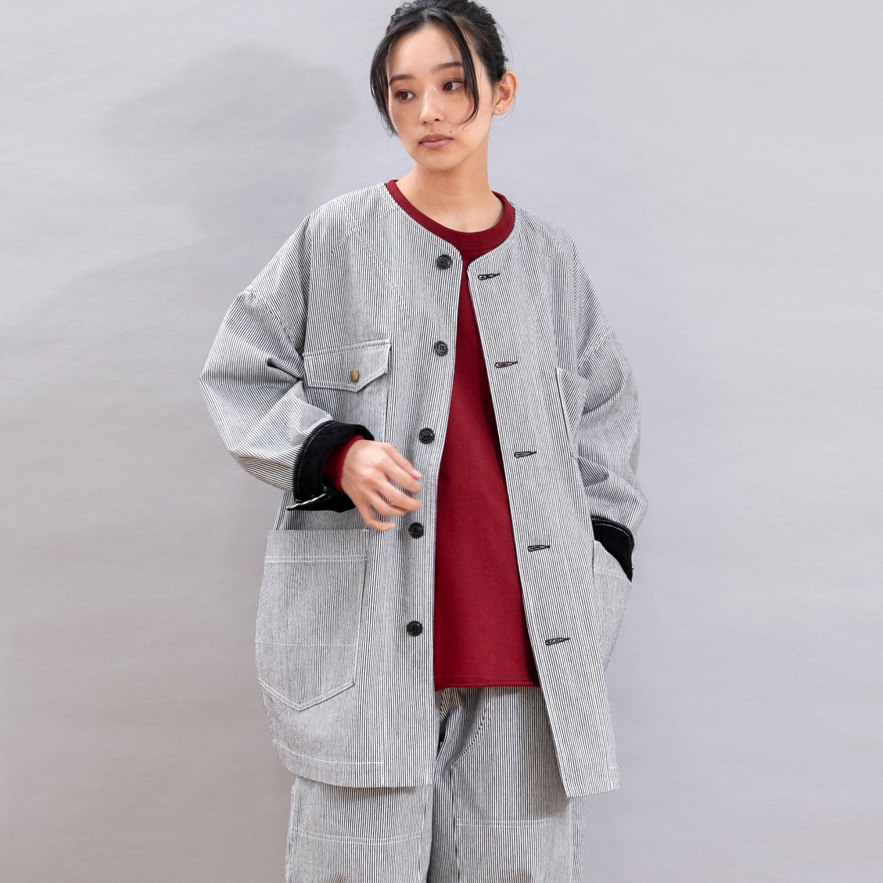 O0697 コックさんのWSベルテッドサロペット