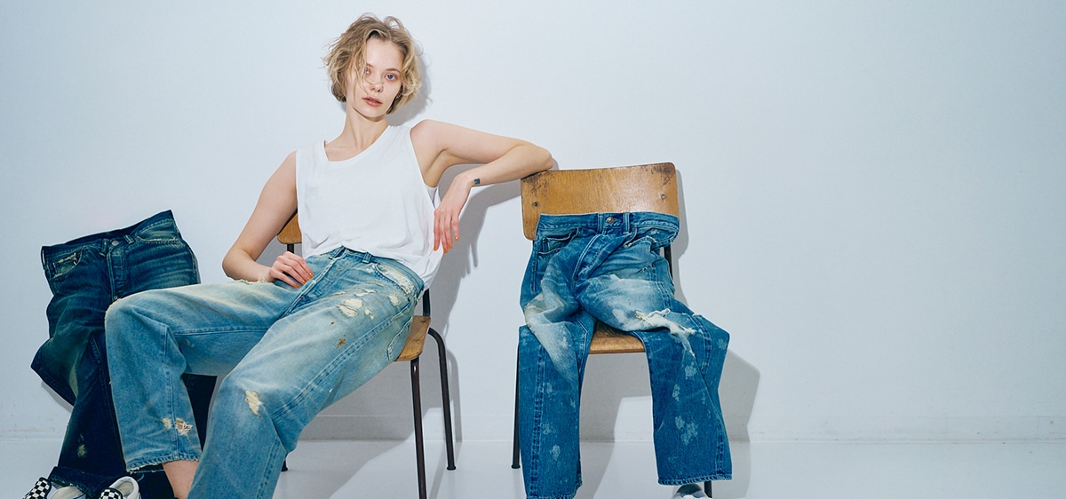 Model with Jeans