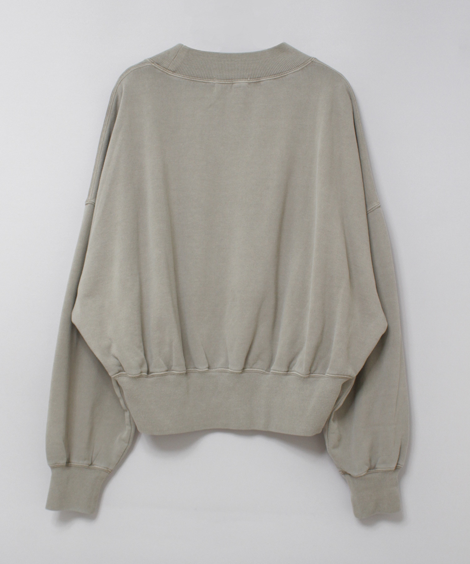 diante オーバースウェット　gray 10月下旬納期】M2567 ピグメントダイオーバーサイズスウェット(F