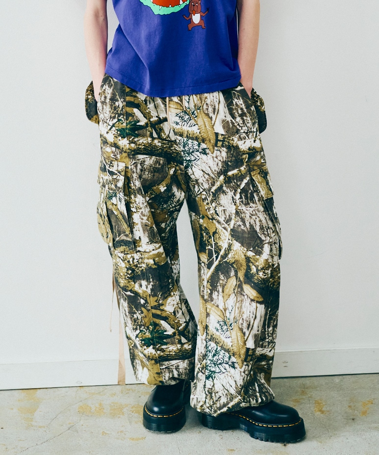 R4364 ワーク×ミリタリーリメイクパンツ(M カーキ): パンツ