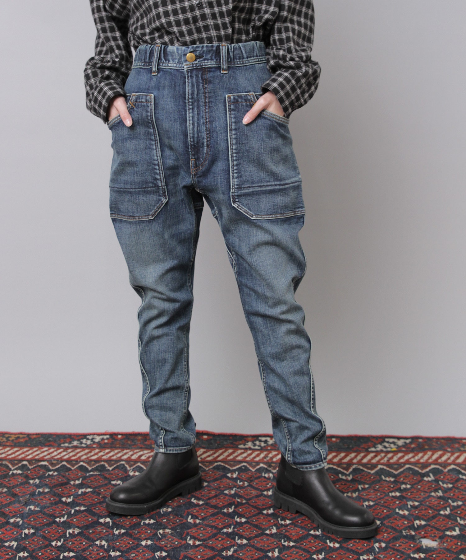 URCH RNAアーチアールエヌエーロークロッチルーズパンツR4208デニム URCH RNAアーチアールエヌエーロークロッチルーズパンツR4208