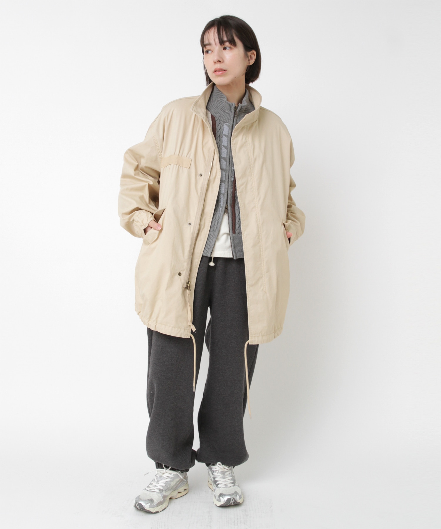 【美品/稀少XL】アールニューボールド モッズコート ライナー付 迷彩柄 ファー 美品/稀少XL】アールニューボールド モッズコート ライナー付