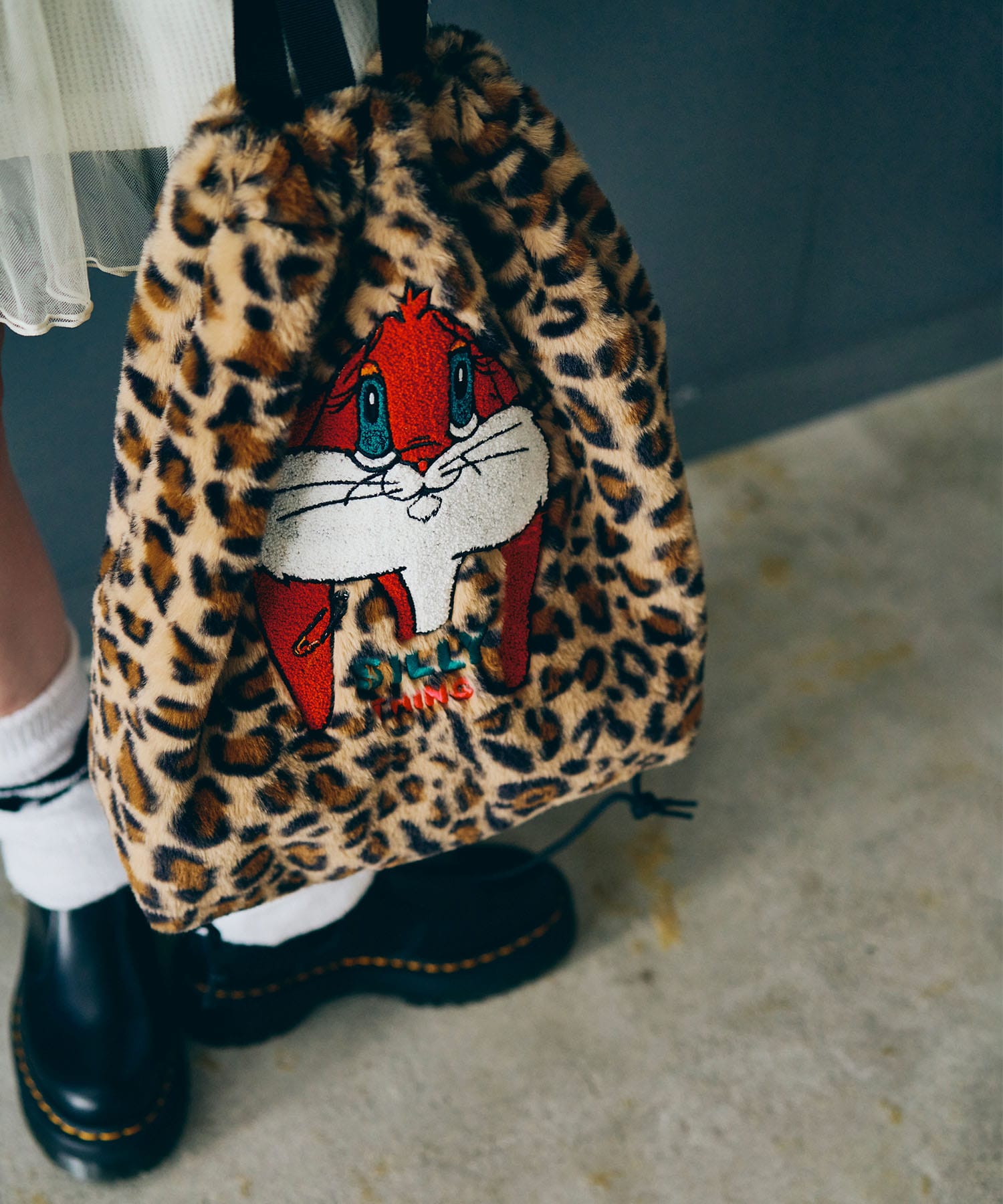 E5186 ラビット刺繍ヘアリーBAG(F モスグリーン): バッグ - RNA ONLINE