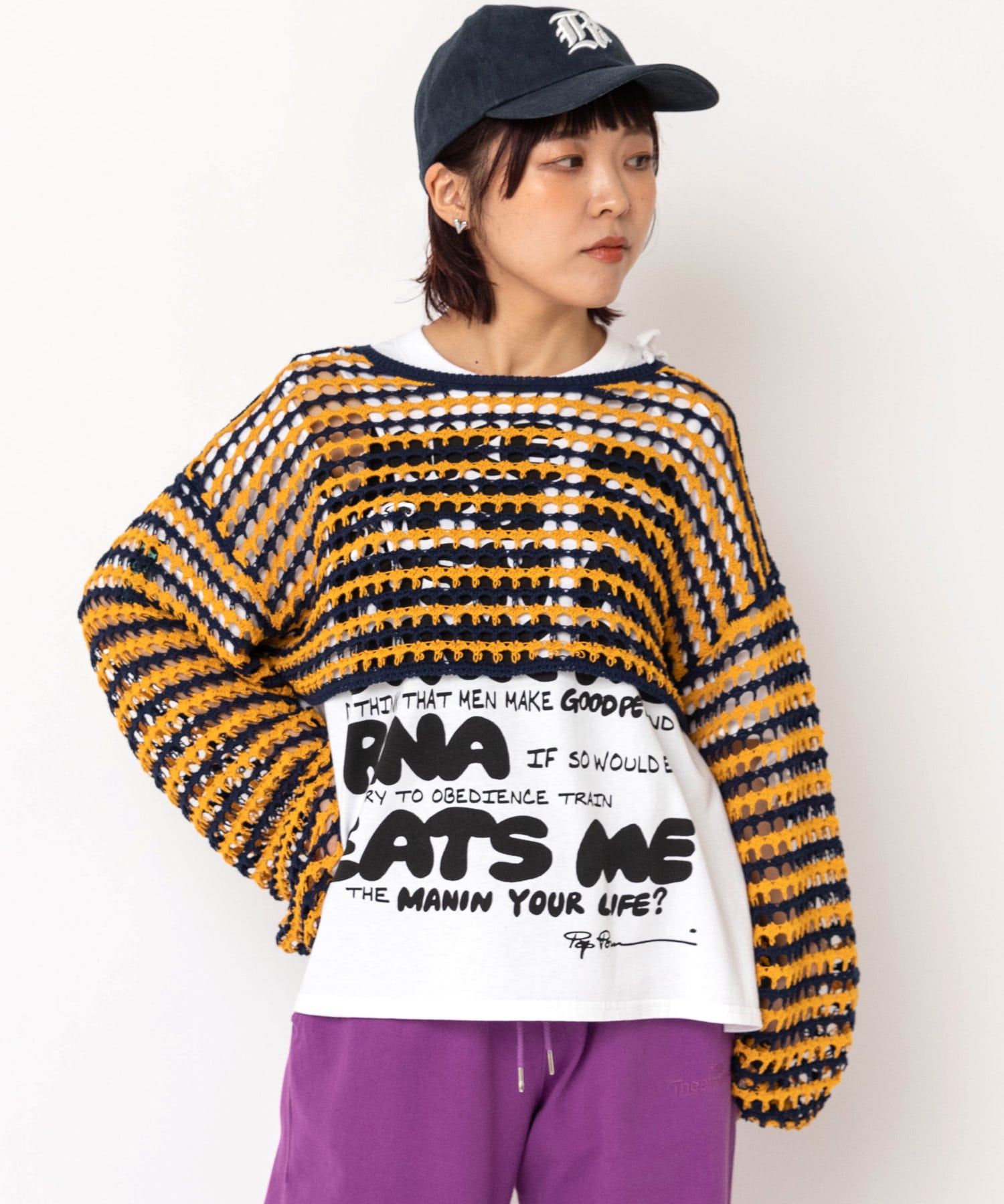 ネイビー/イエロー