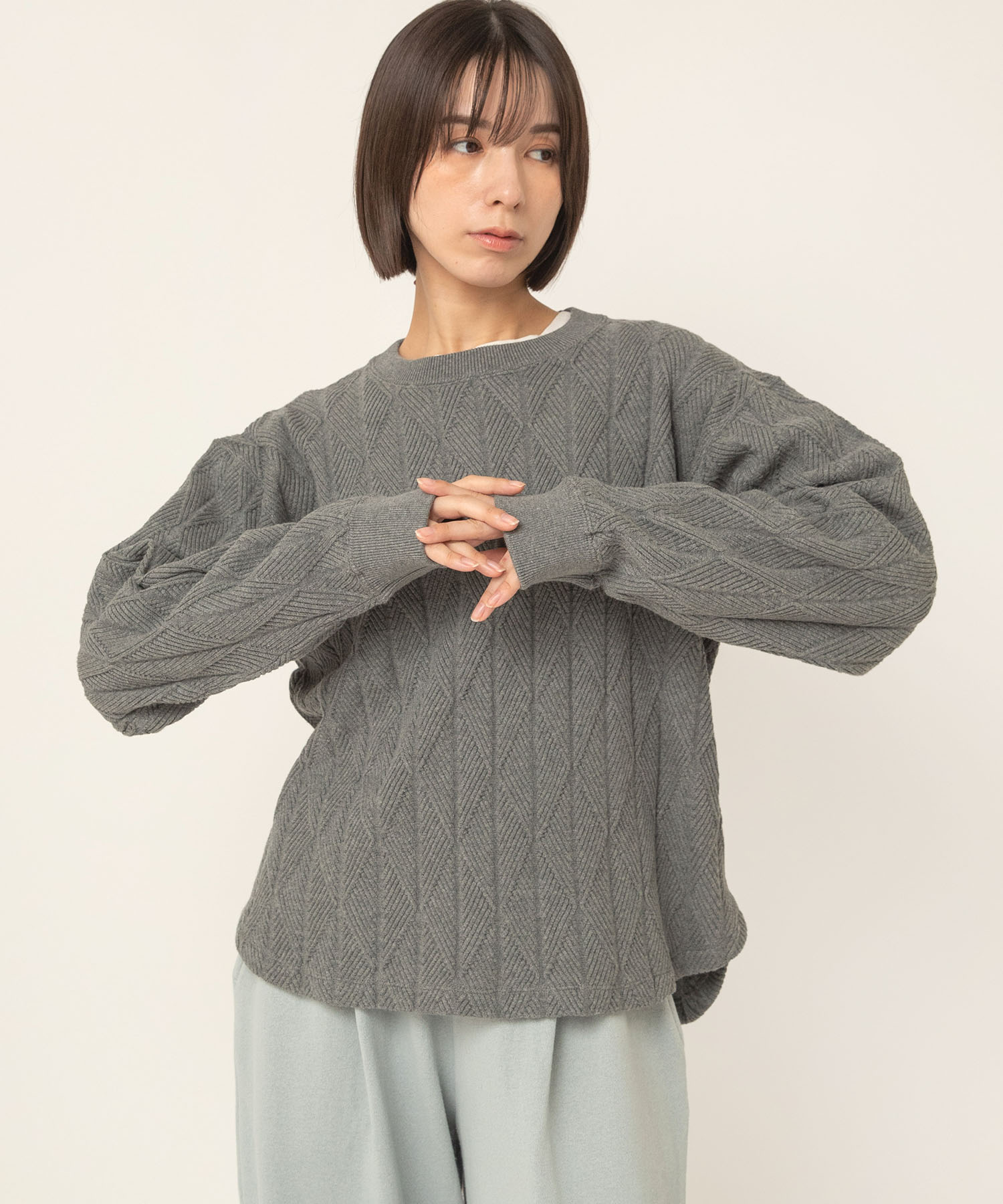 杢グレー