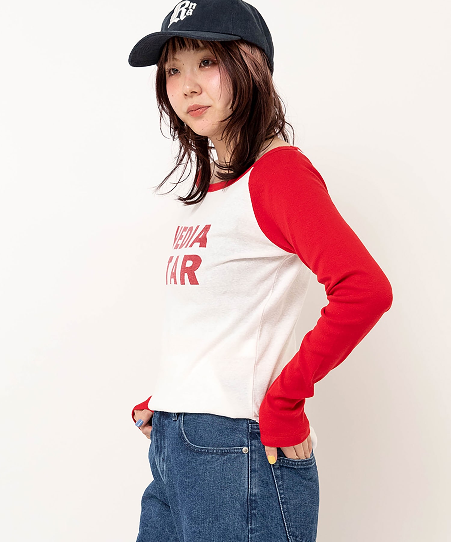 ホワイト/レッド