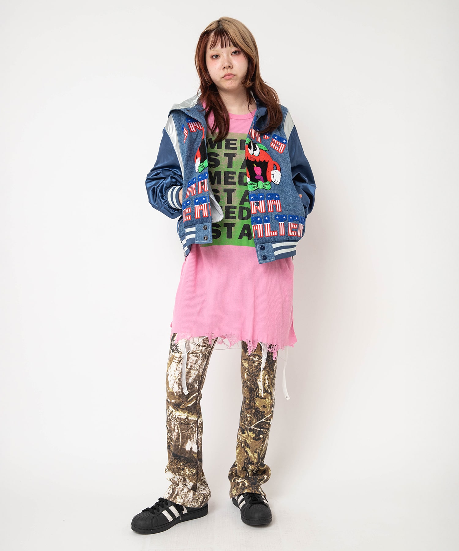 M2625 SnagダメージロンT(M ホワイト): トップス - RNA ONLINE STORE