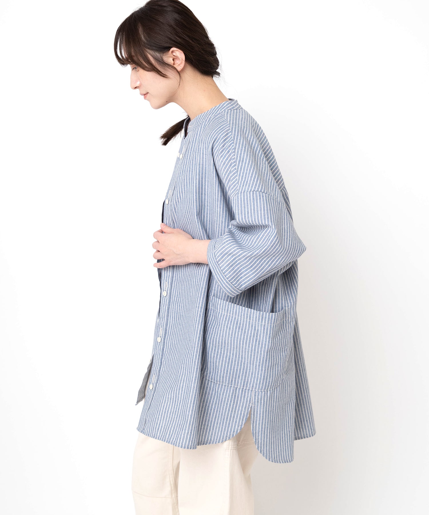 ブルー/ベージュ