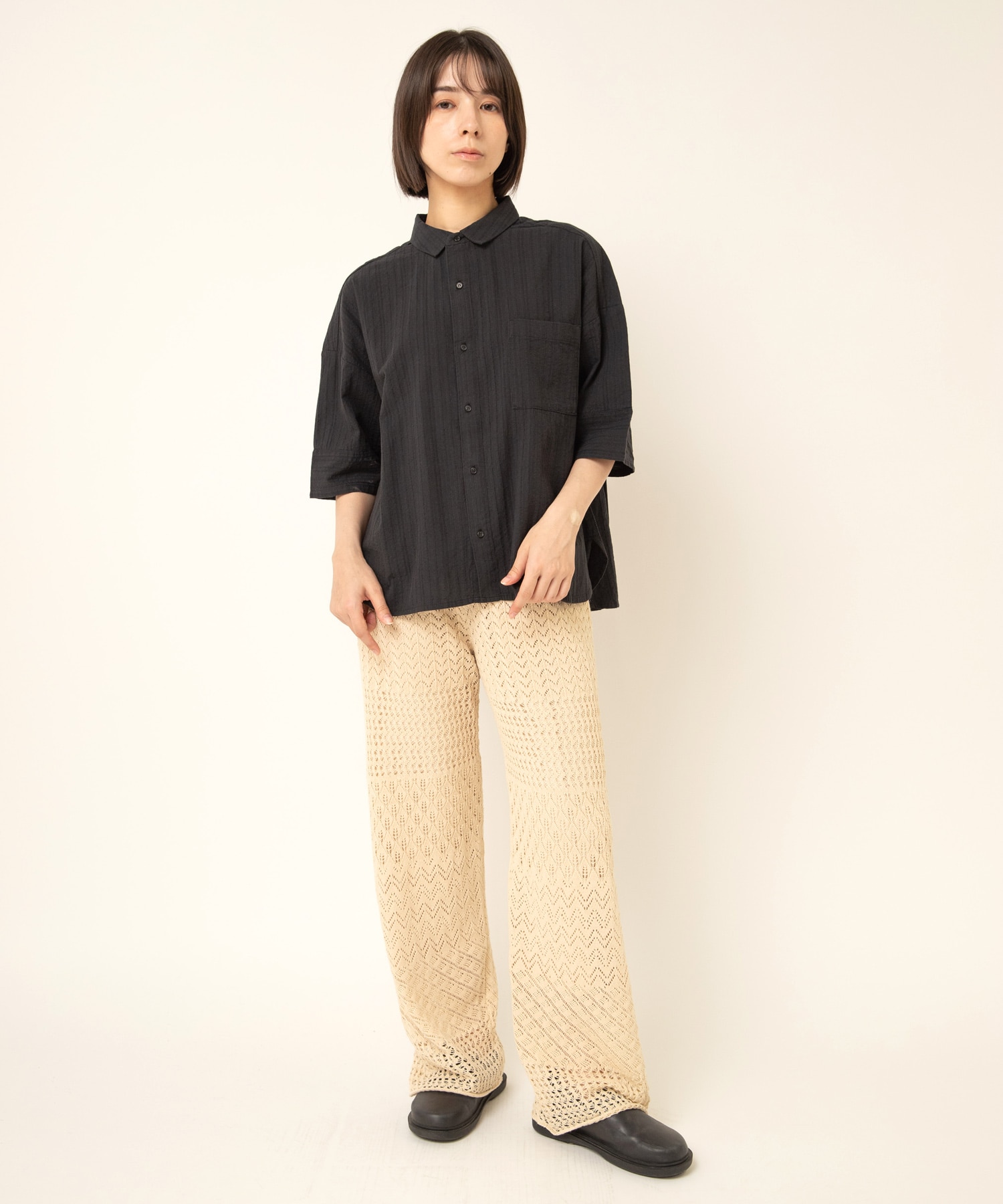 K2677 クロシェニットパンツ(M アイボリー): パンツ - RNA ONLINE