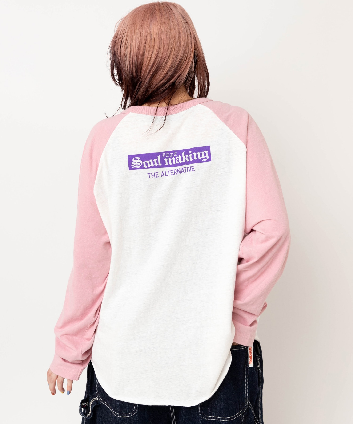 ホワイト/ピンク