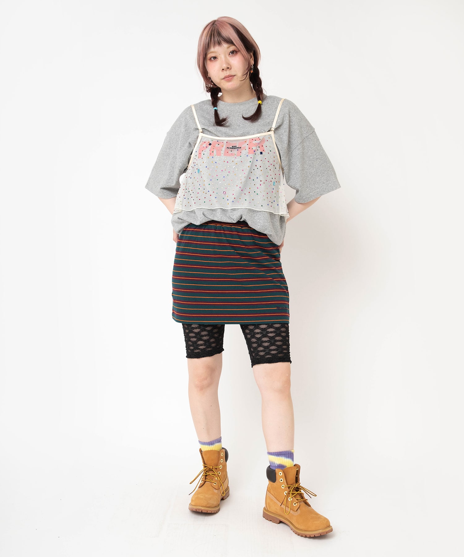 グリーン/パープル