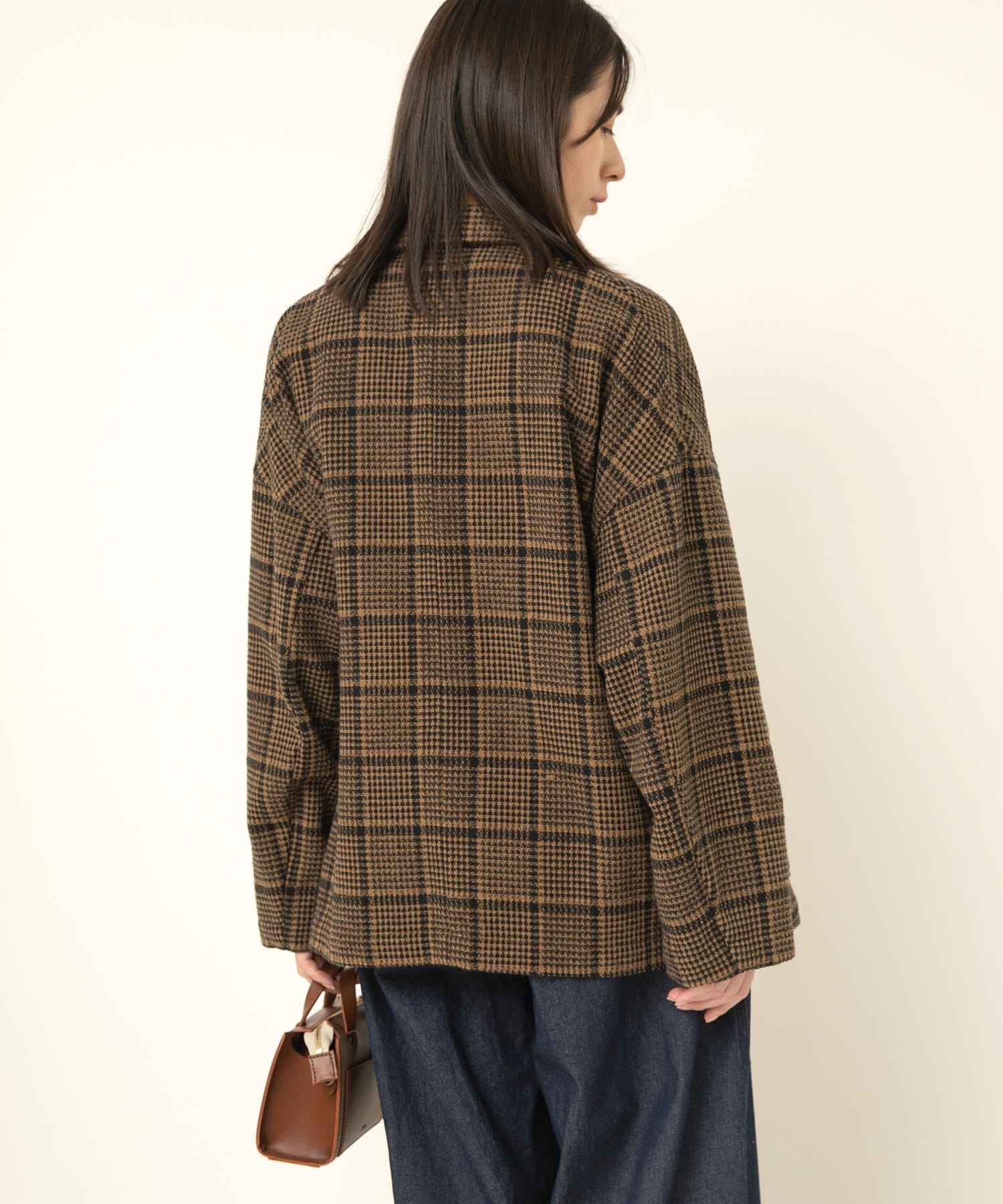 2/48 タータンチェック　ダブル鉛ジャケット CHILD WOMAN（チャイルドウーマン）の「○2/48タータンチェック