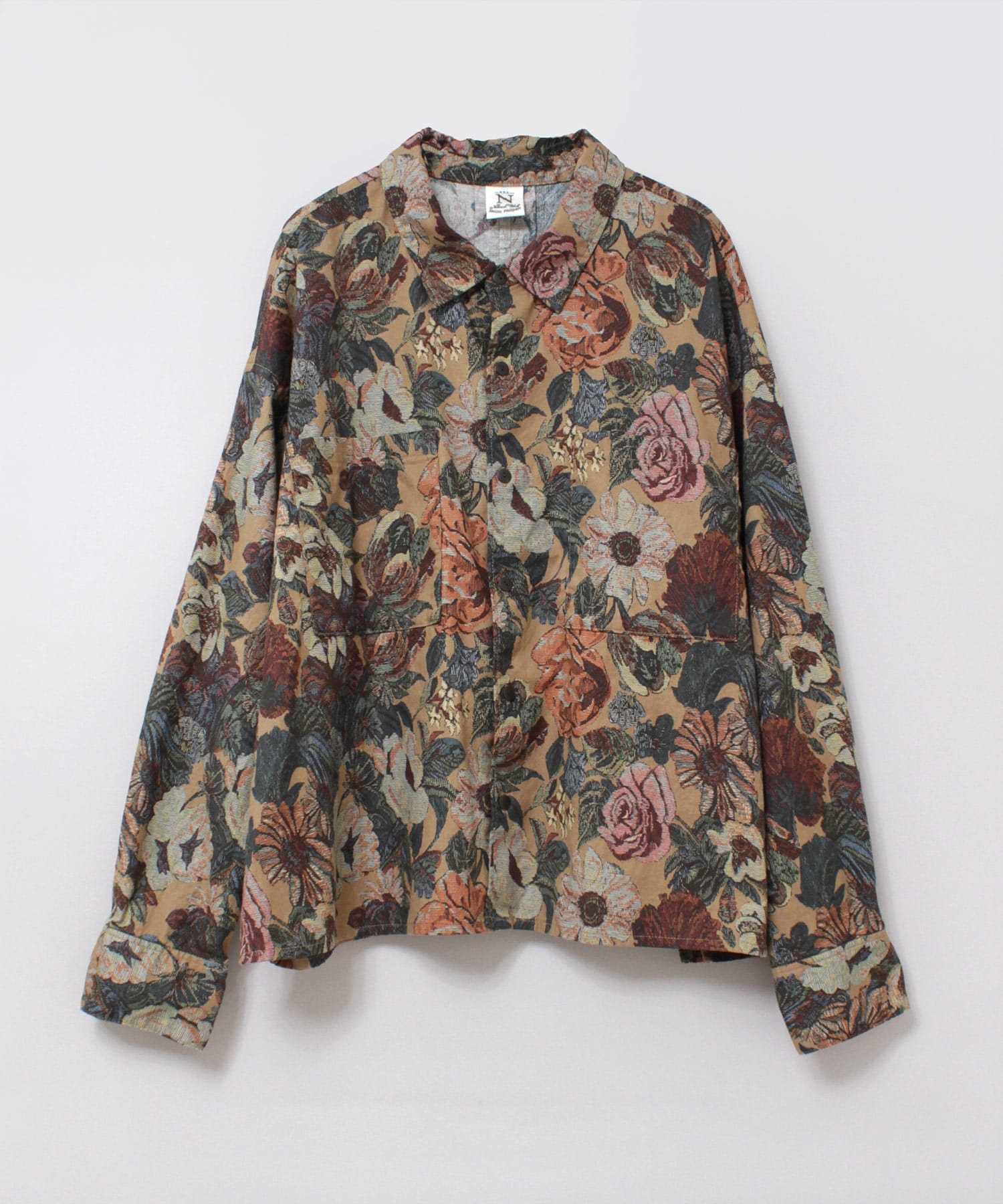 RNA-N : B2877 アンティークフラワープリントシャツ RNA-N｜B2877 アンティークフラワープリントシャツ | Rakuten