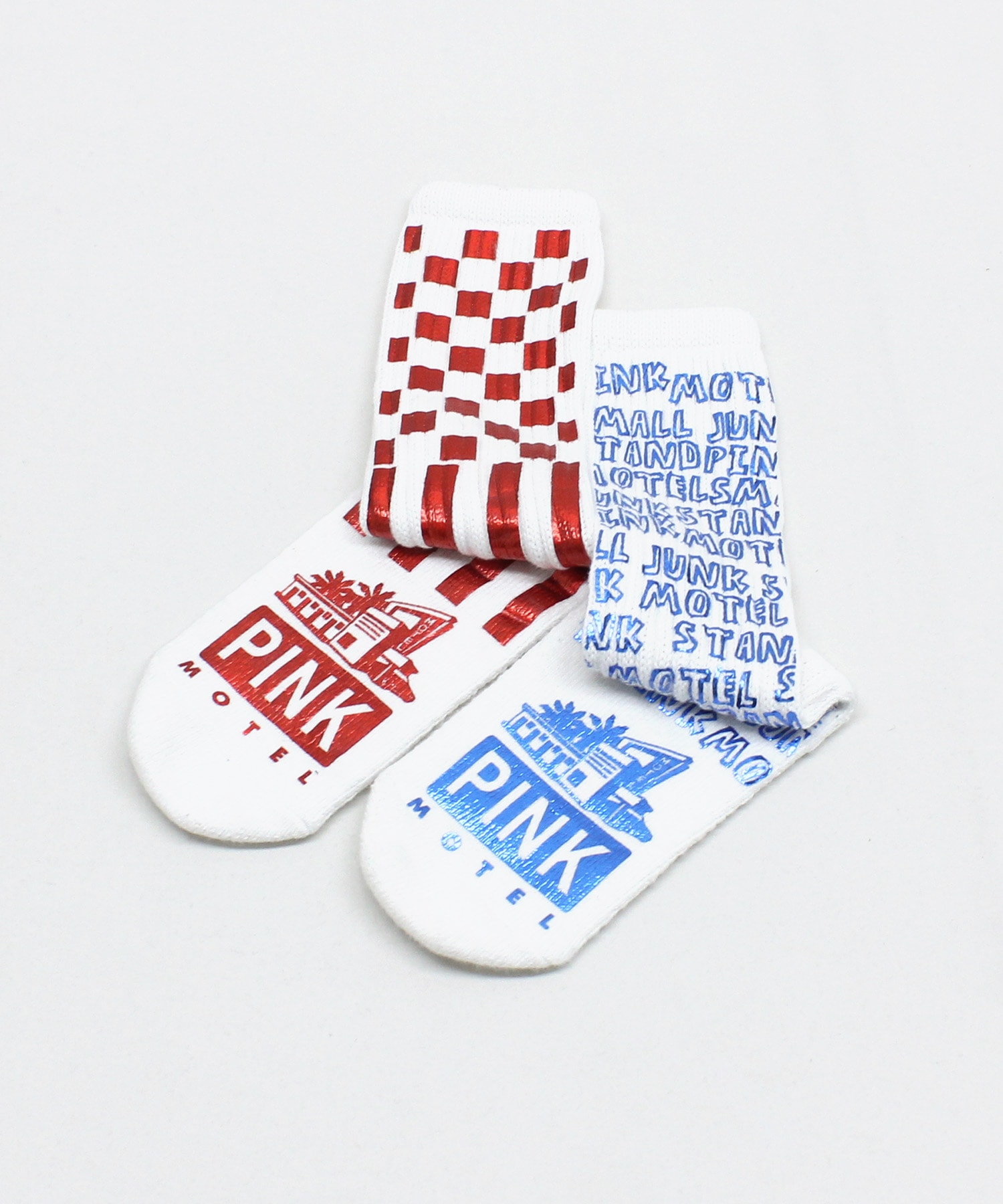 ホワイト×レッドブルー