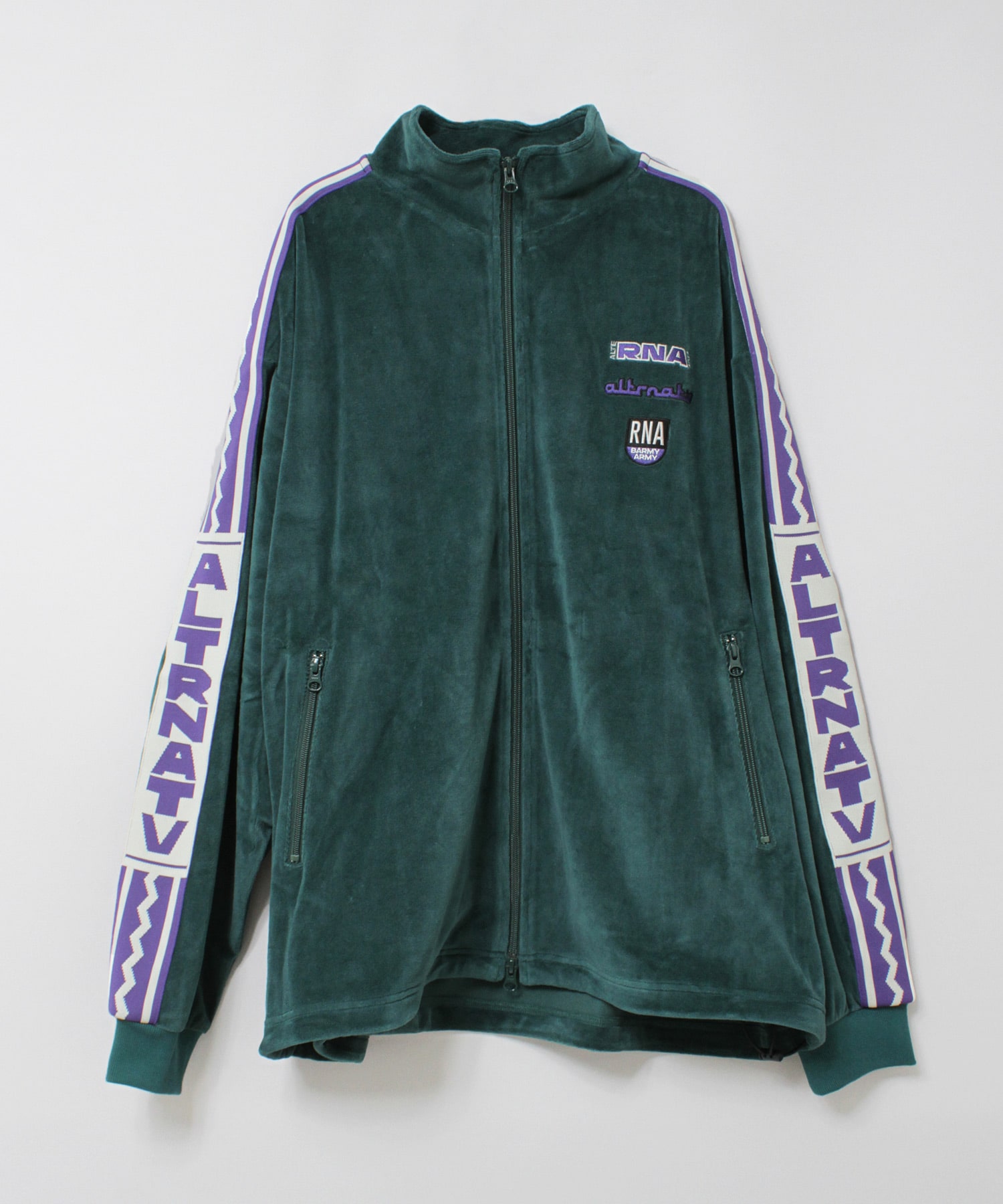 J2164 ベロアトラックジャケット(M スミクロ): アウター - RNA