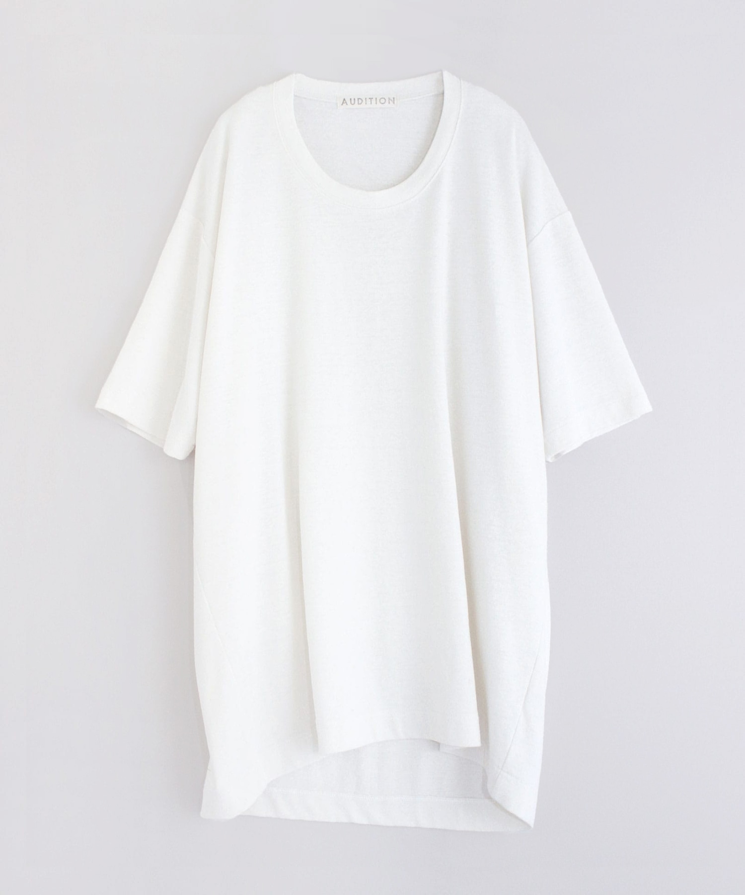 M1343 リネンタックBIG-Tシャツ(M ヴィンテージホワイト): トップス