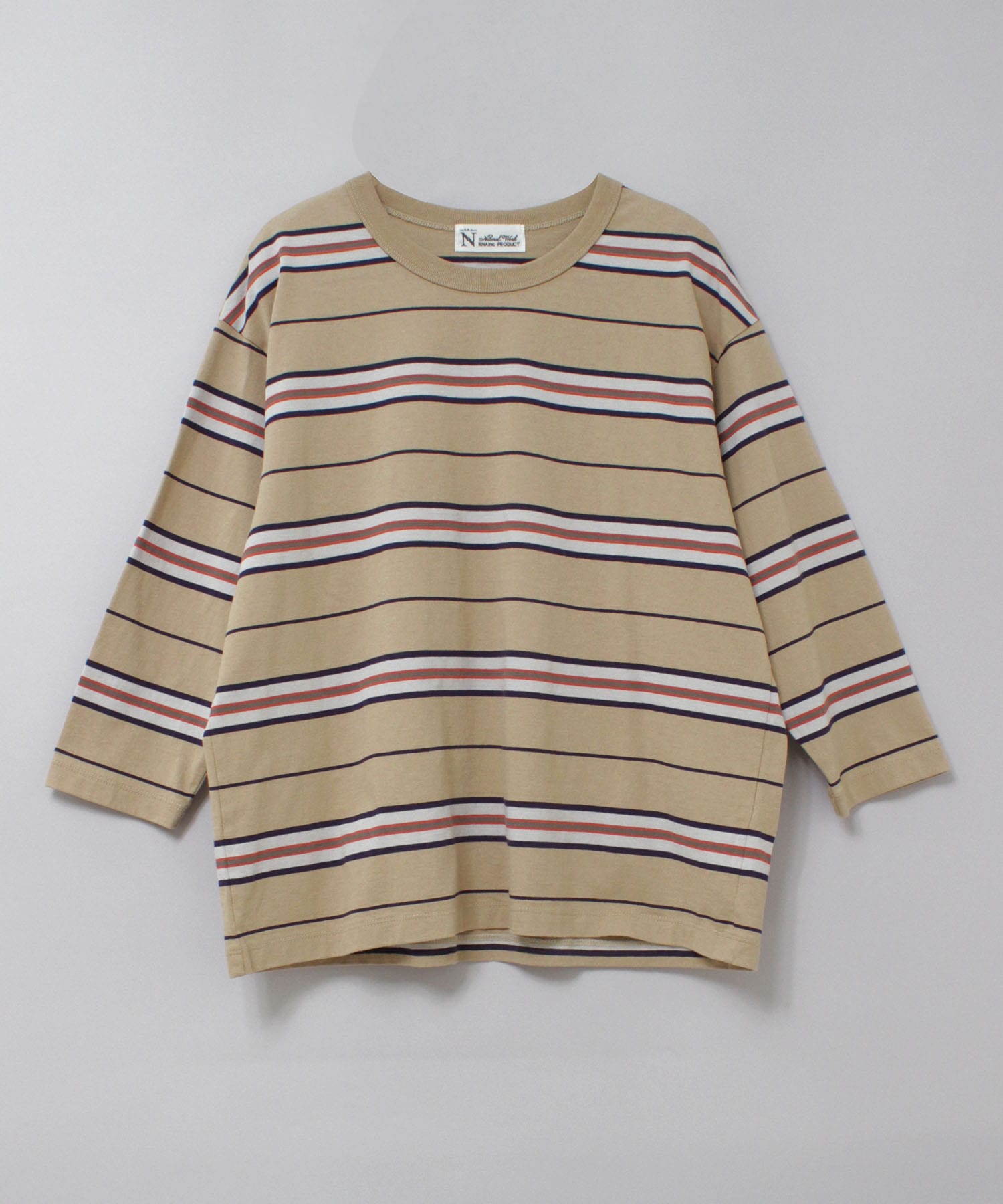 グレージュ/オレンジ