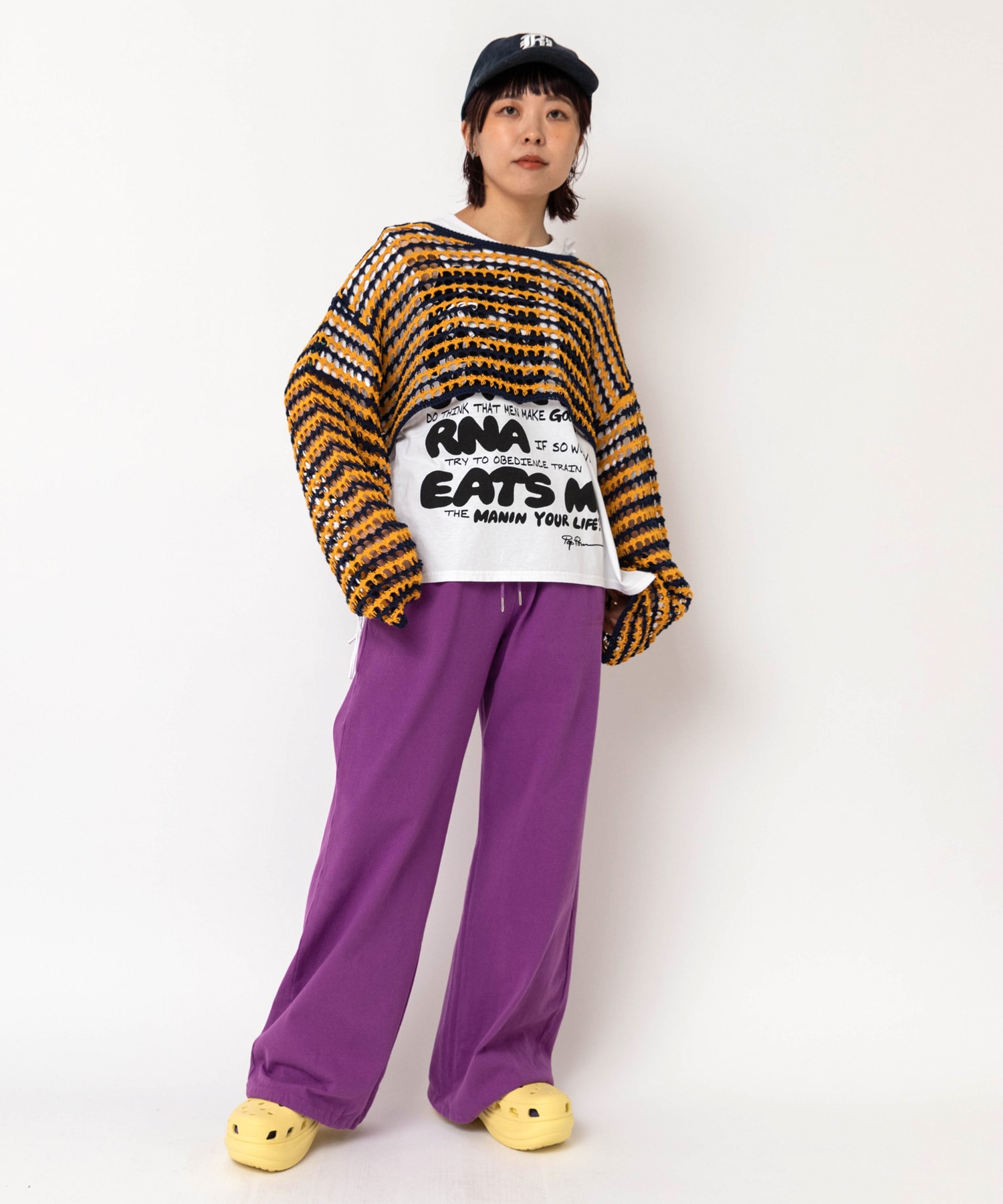 ネイビー/イエロー