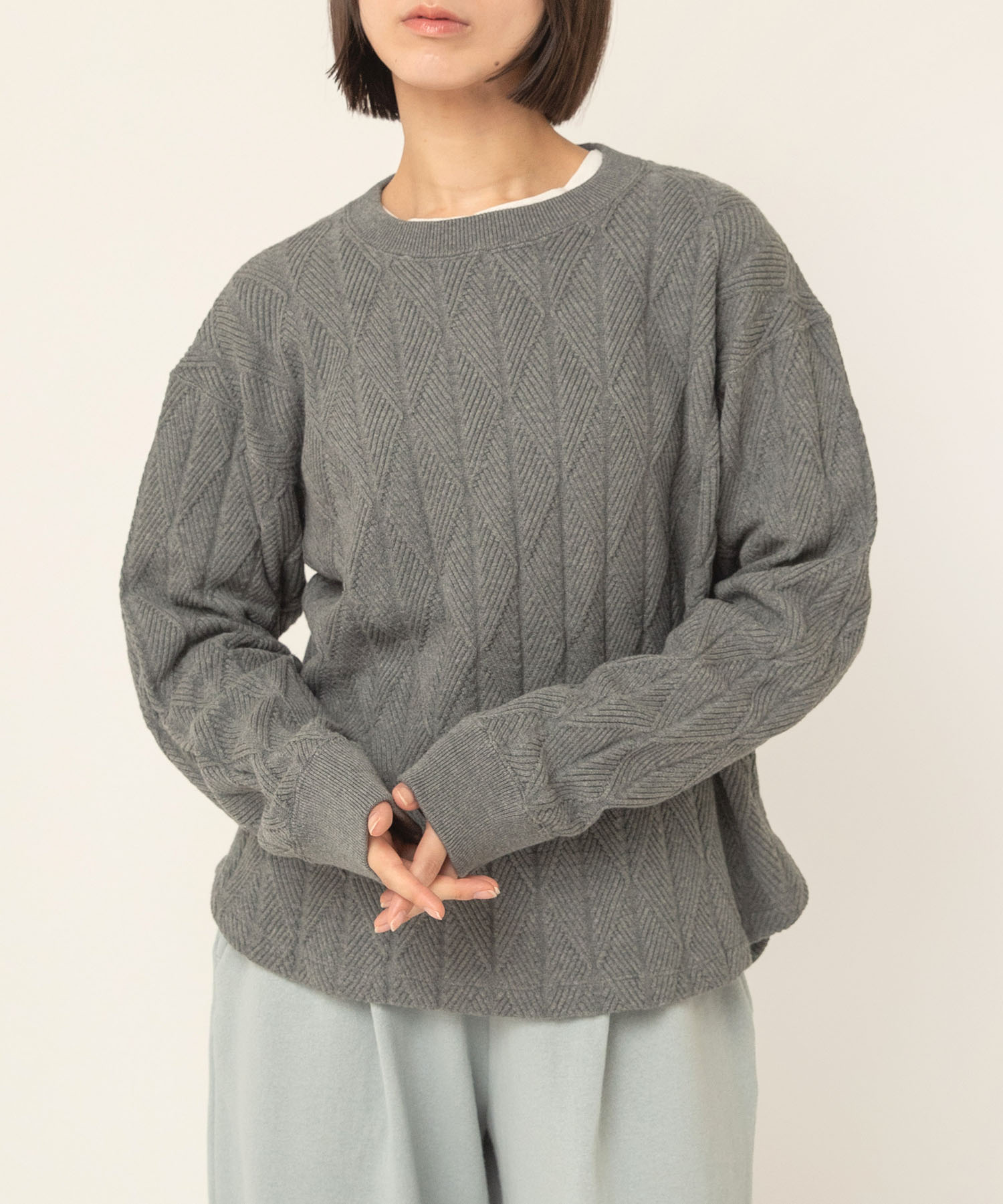 杢グレー