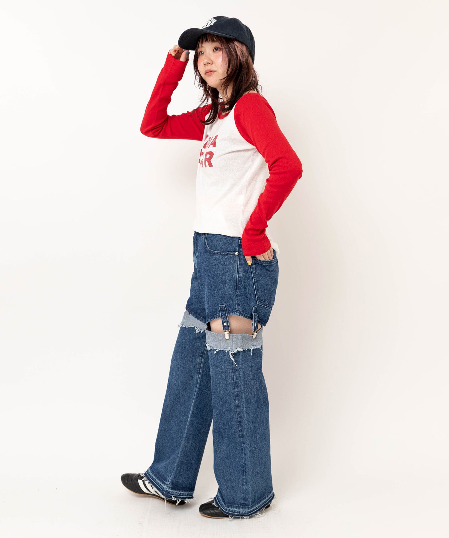 ホワイト/レッド