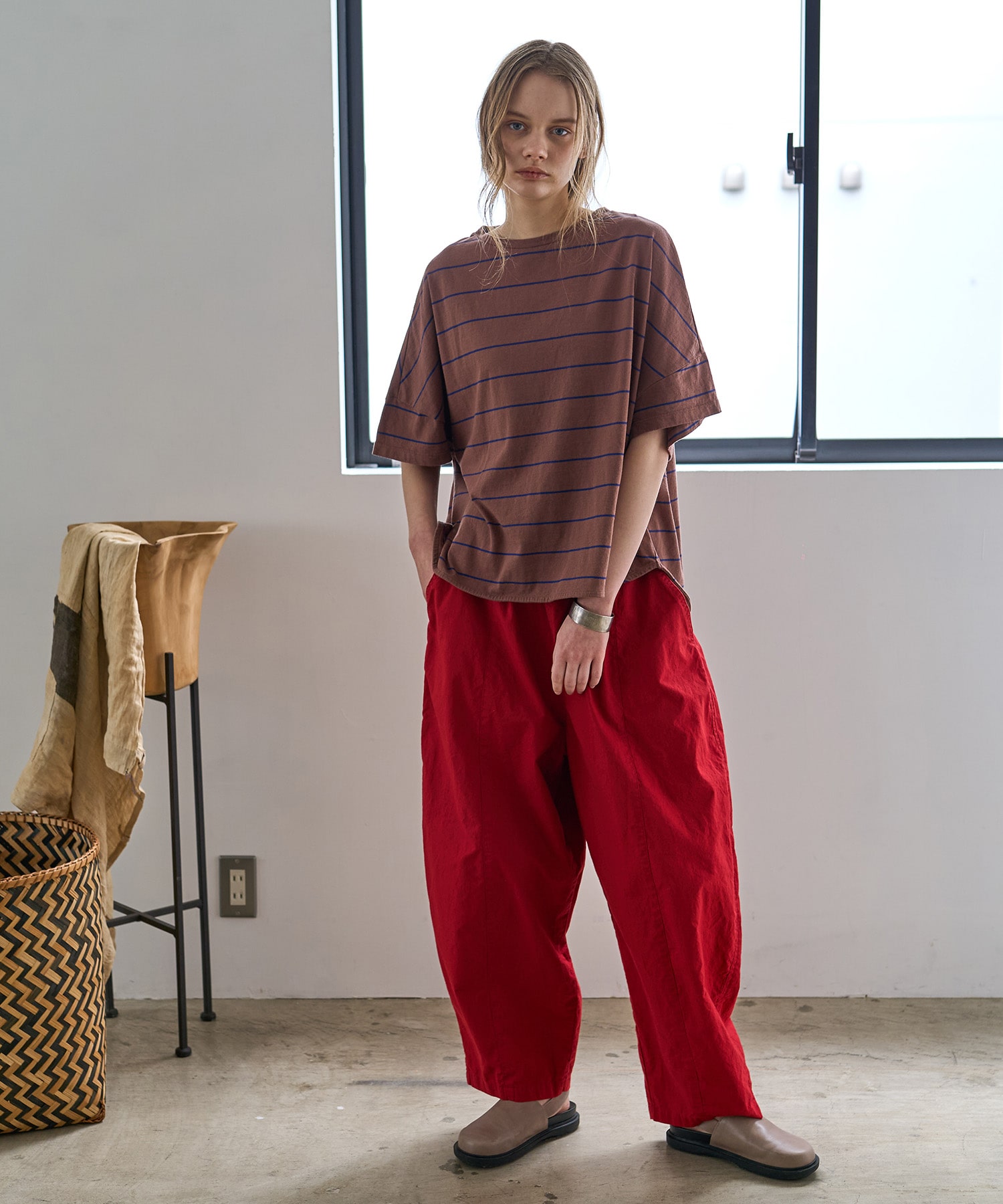 ブラウン/ブルー