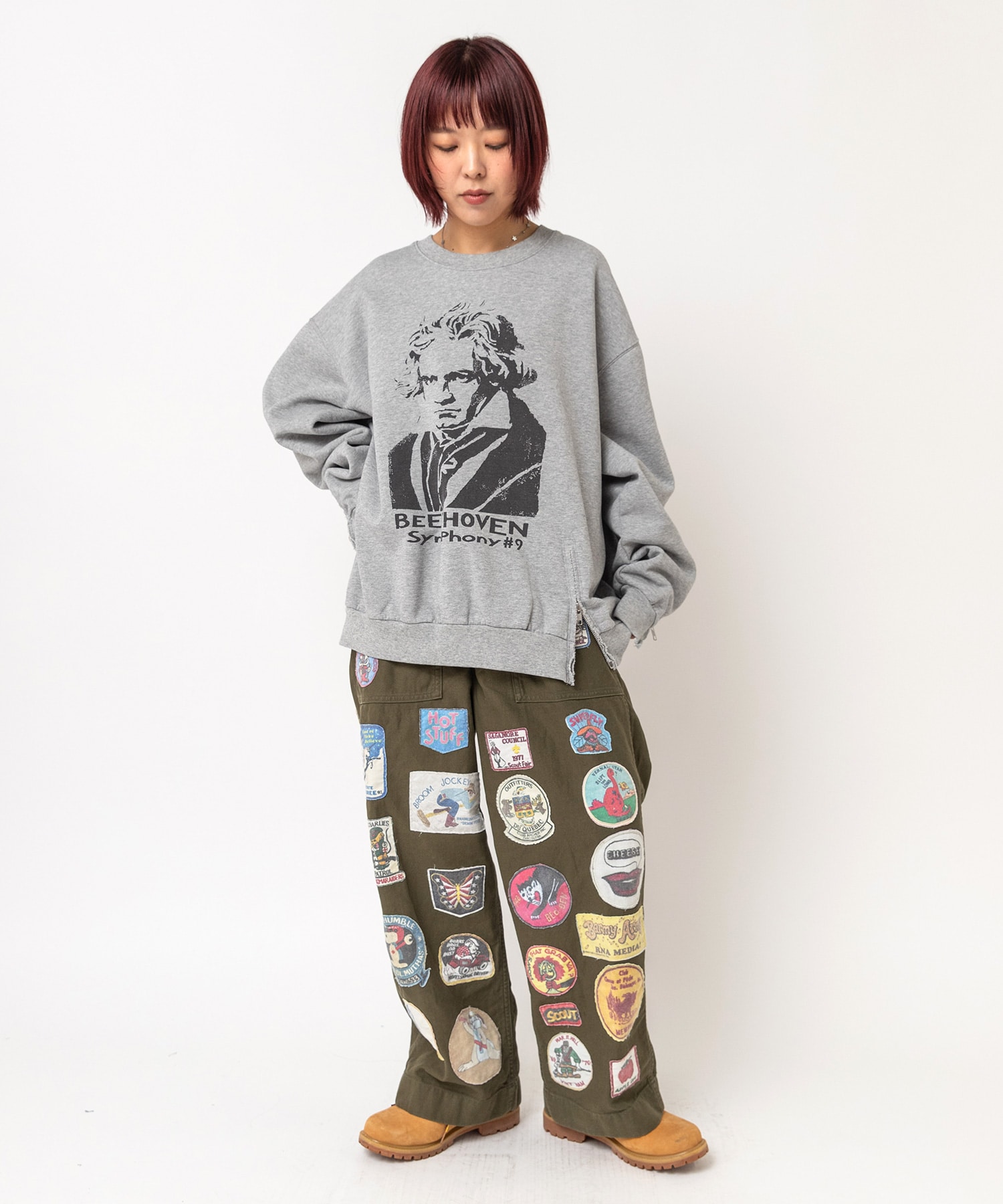 杢グレー