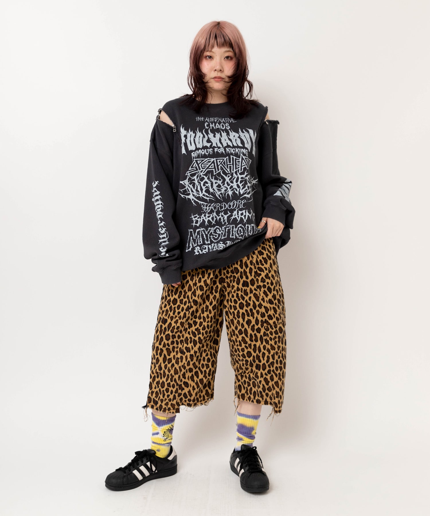 ヒョウ柄プリント