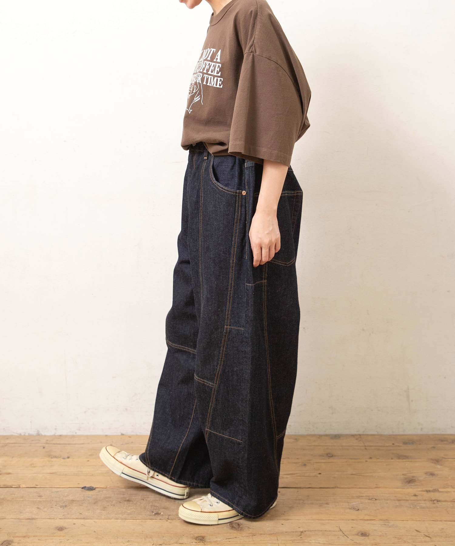 R4484 切り替えバギーパンツ(F デニム中色): パンツ - RNA ONLINE