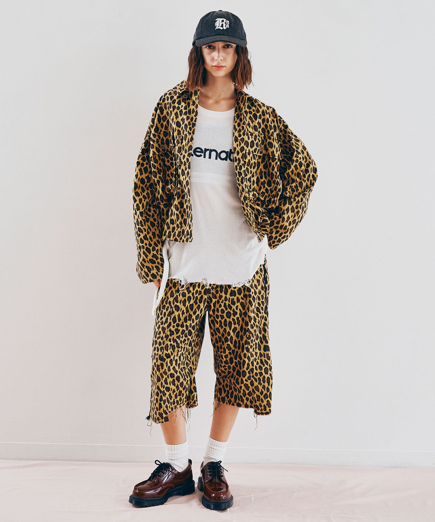 ヒョウ柄プリント