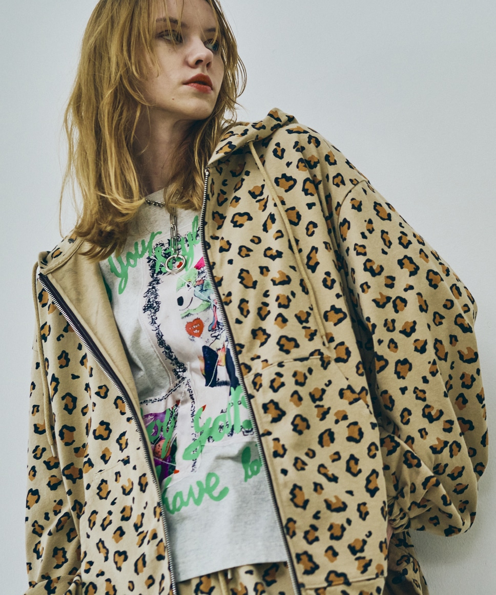 M2513 ヘビー天竺BIG ZIP UPパーカー(M ブラック): トップス