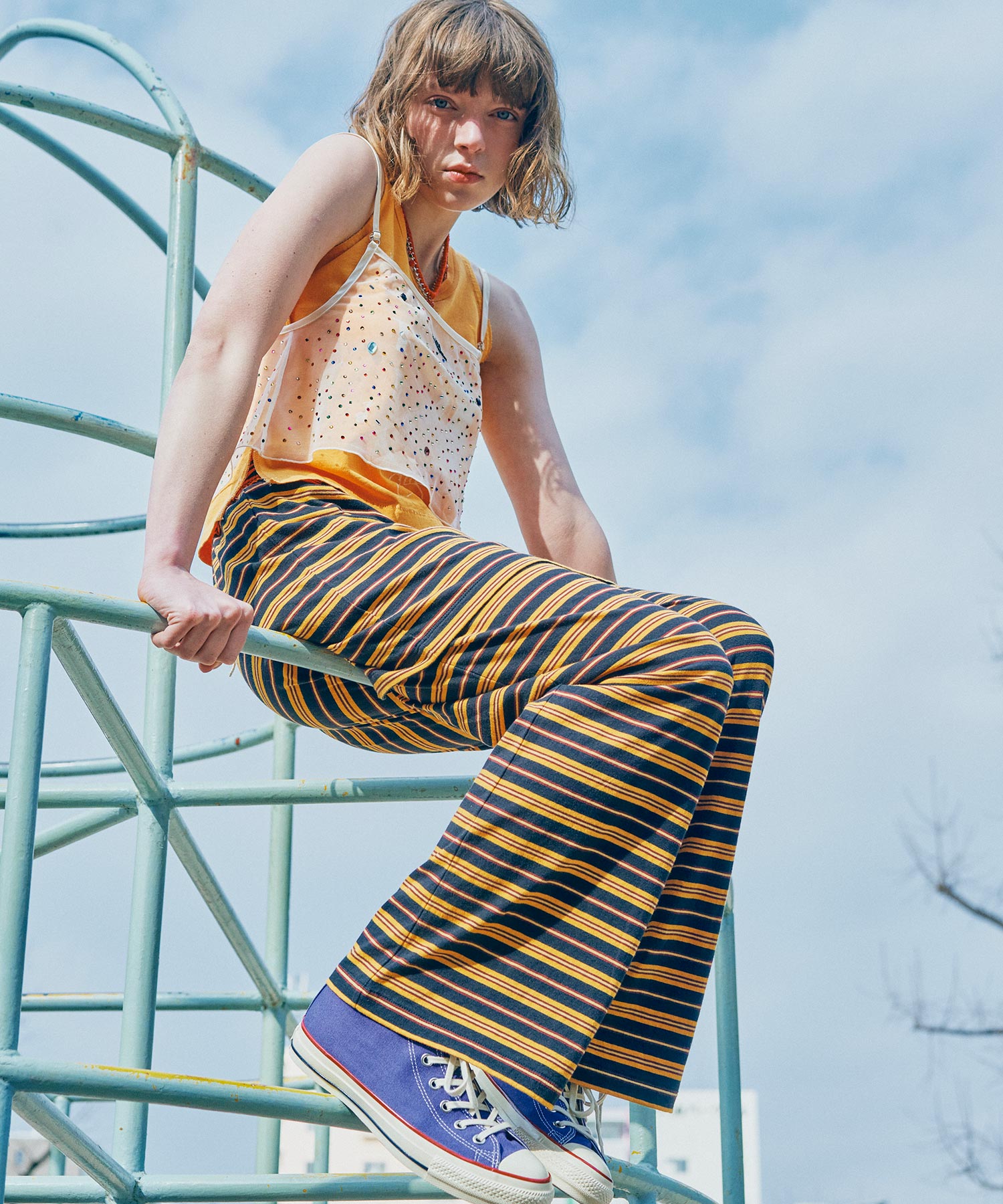 グリーン/パープル