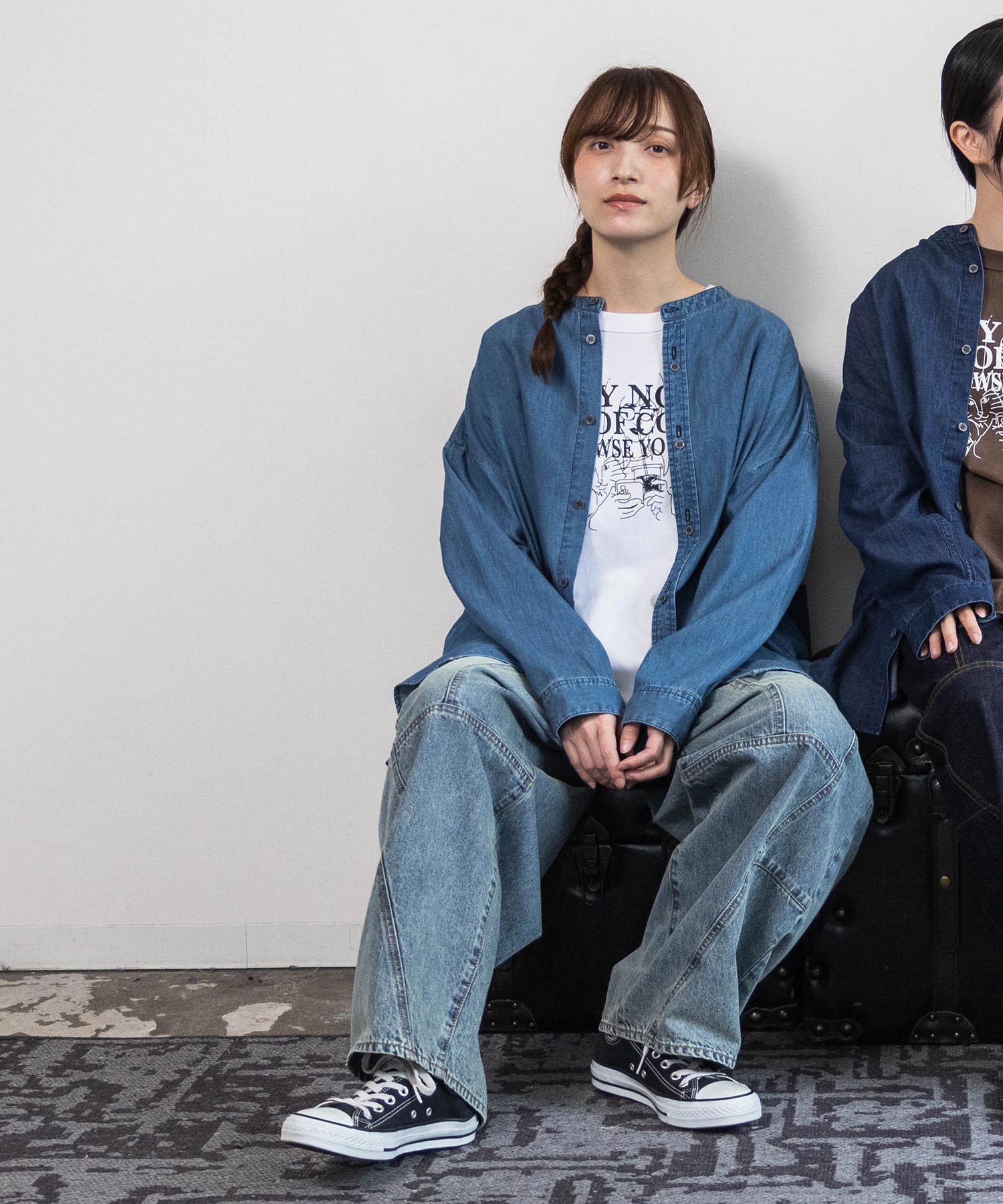 R4484 切り替えバギーパンツ(F デニムONE WASH): パンツ - RNA ONLINE