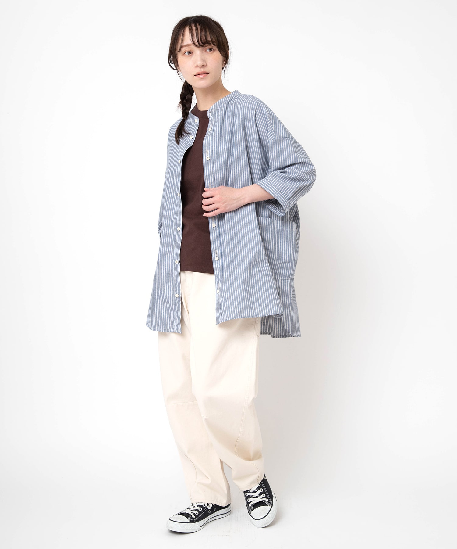 ブルー/ベージュ