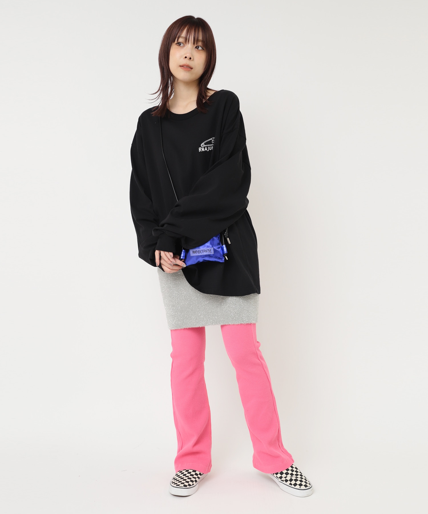 3月中旬納期】M1823 RNA BIGロングTシャツ(M ホワイト): トップス