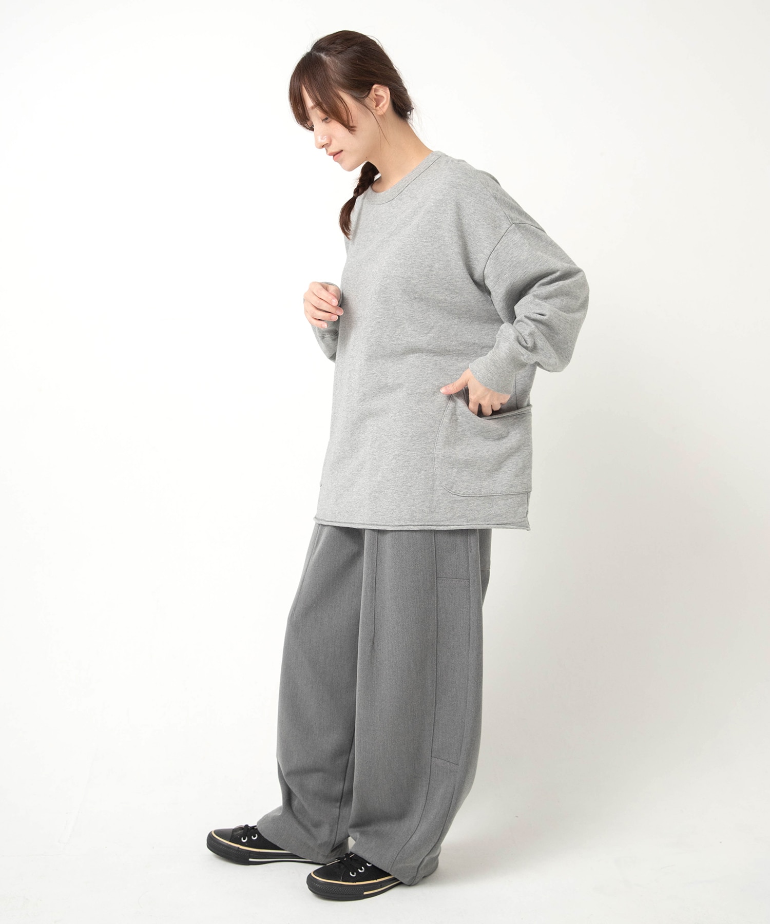 杢グレー