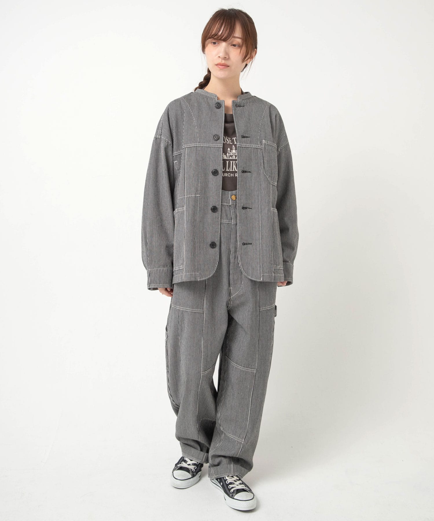 黒/白ヒッコリー