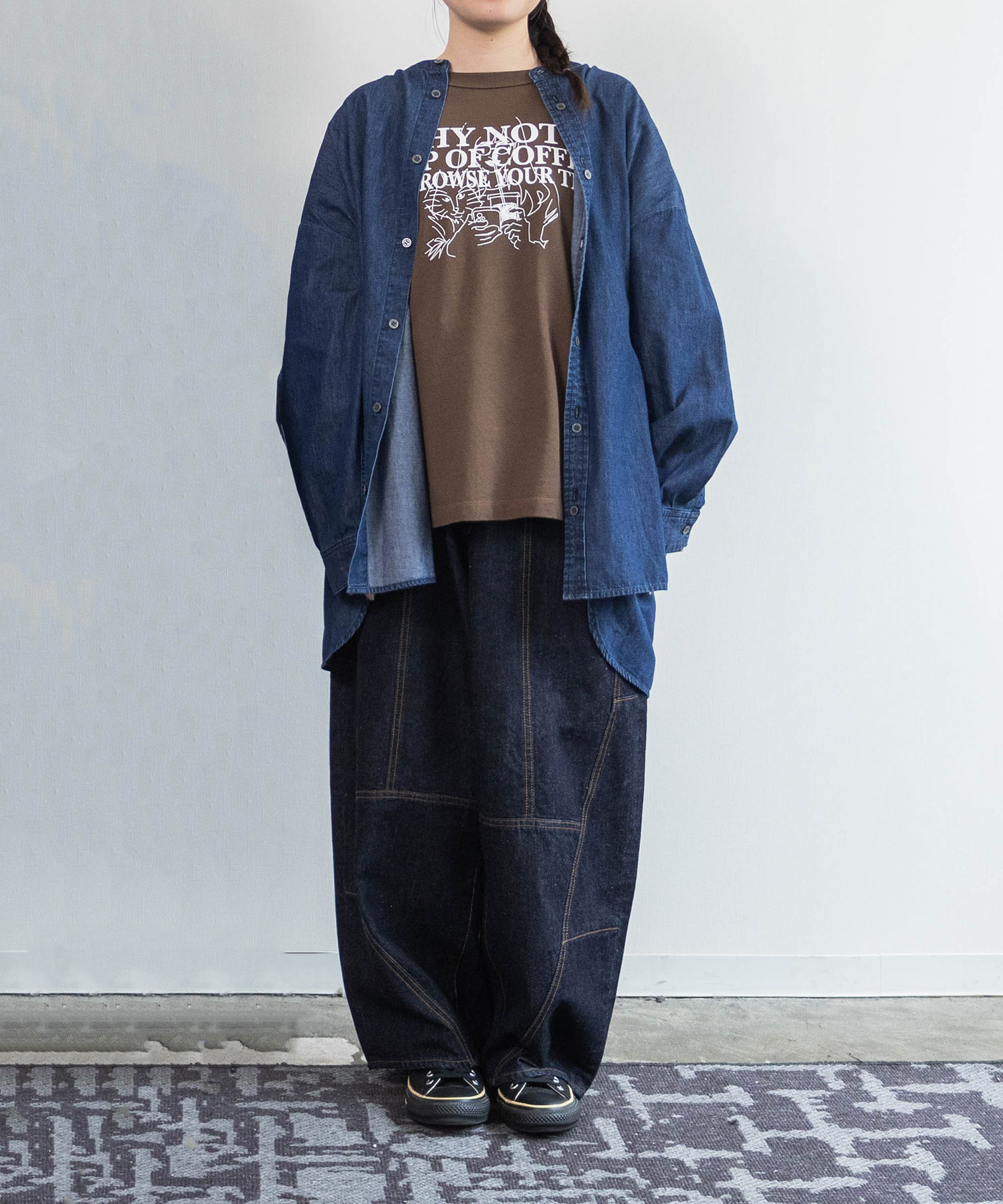 R4484 切り替えバギーパンツ(F デニムONE WASH): パンツ - RNA ONLINE