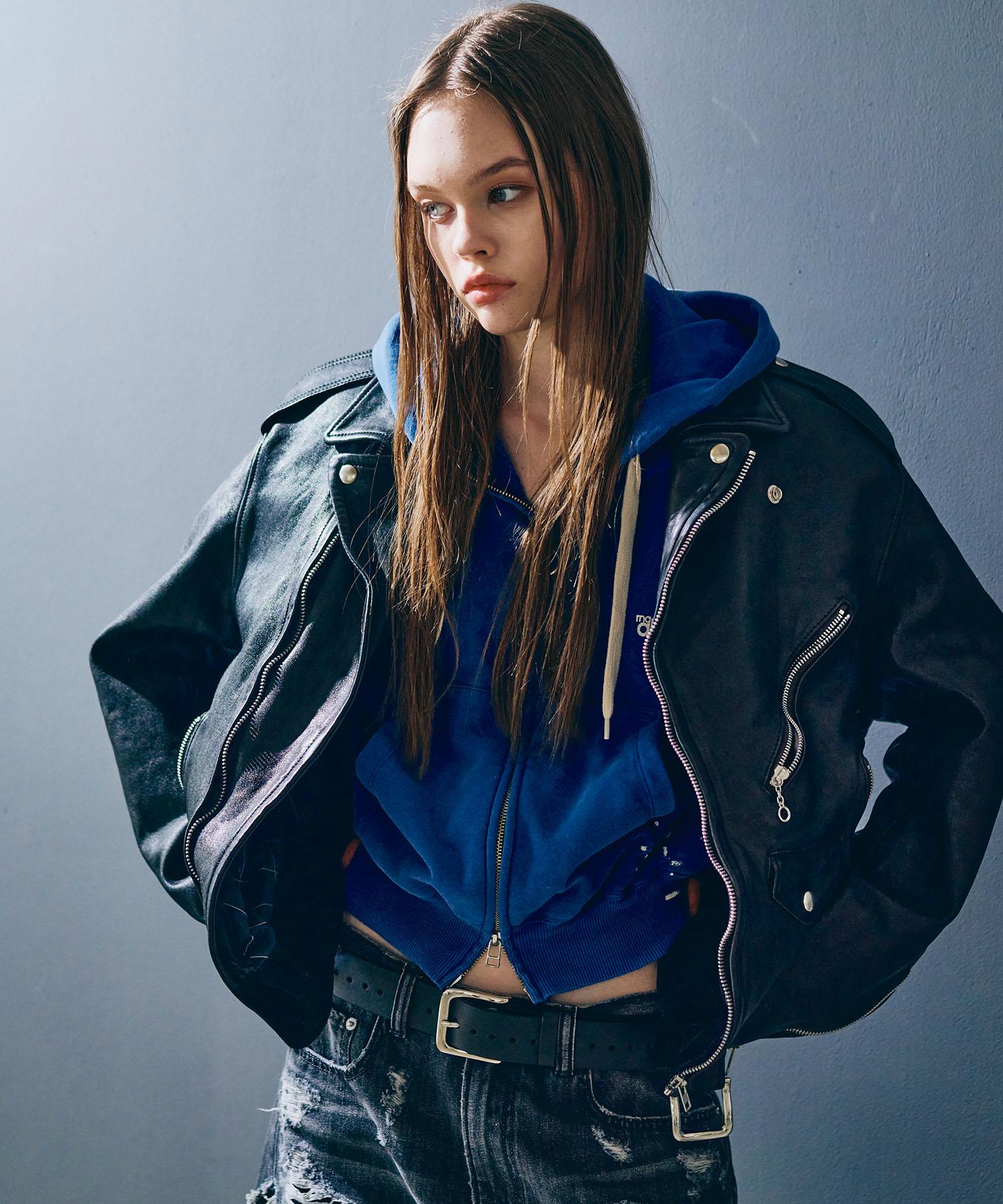 J2122 BIG WASHOUTライダース(M ブラック): アウター - RNA ONLINE