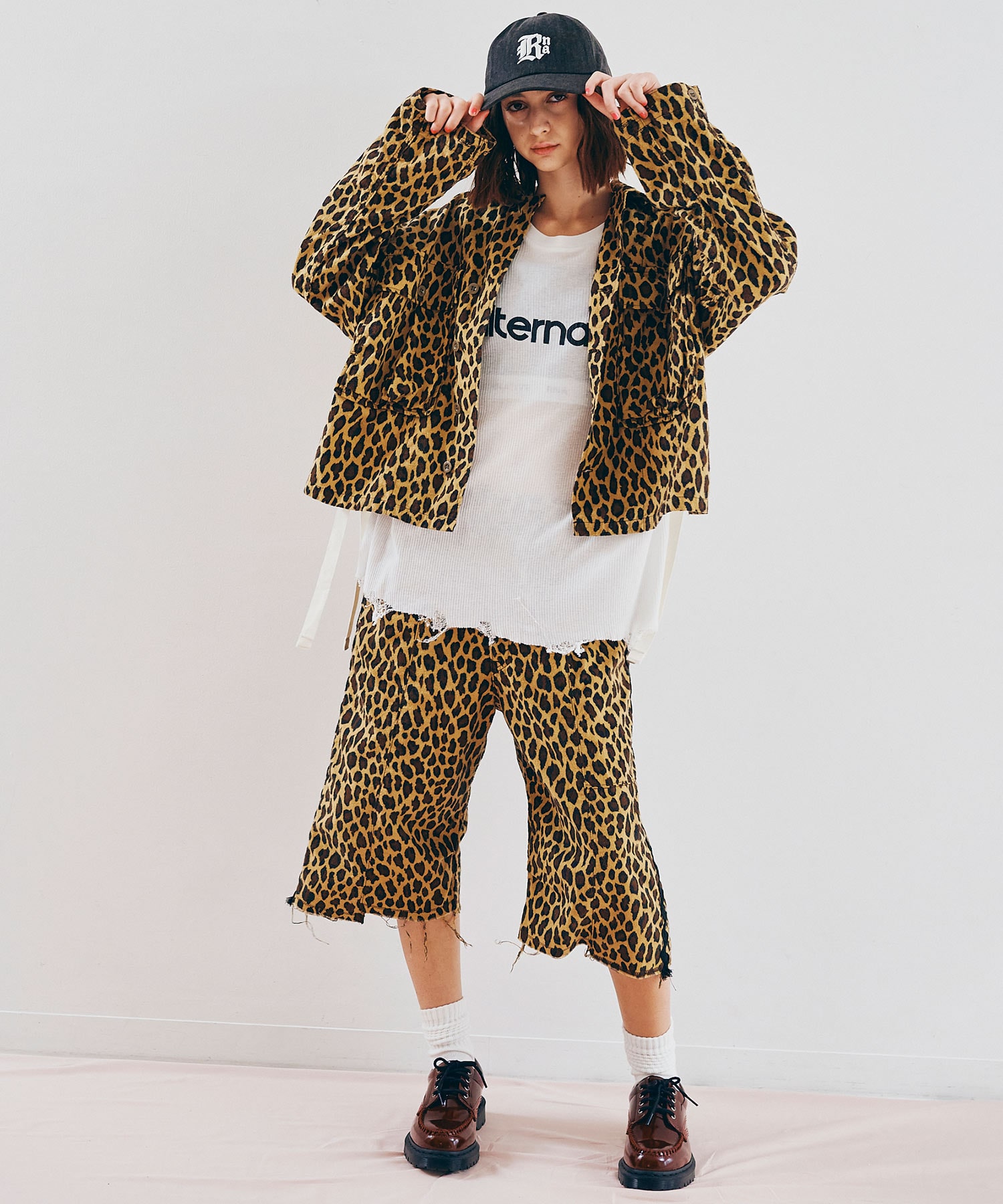 ヒョウ柄プリント