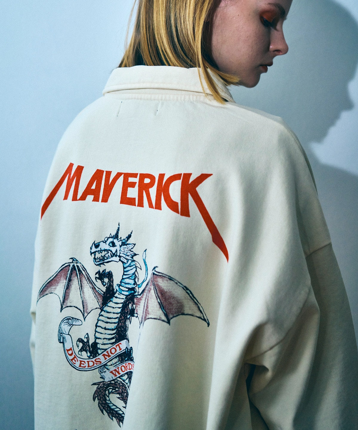 M2348 ドラゴンハーフZIPトレーナー(M ヴィンテージホワイト