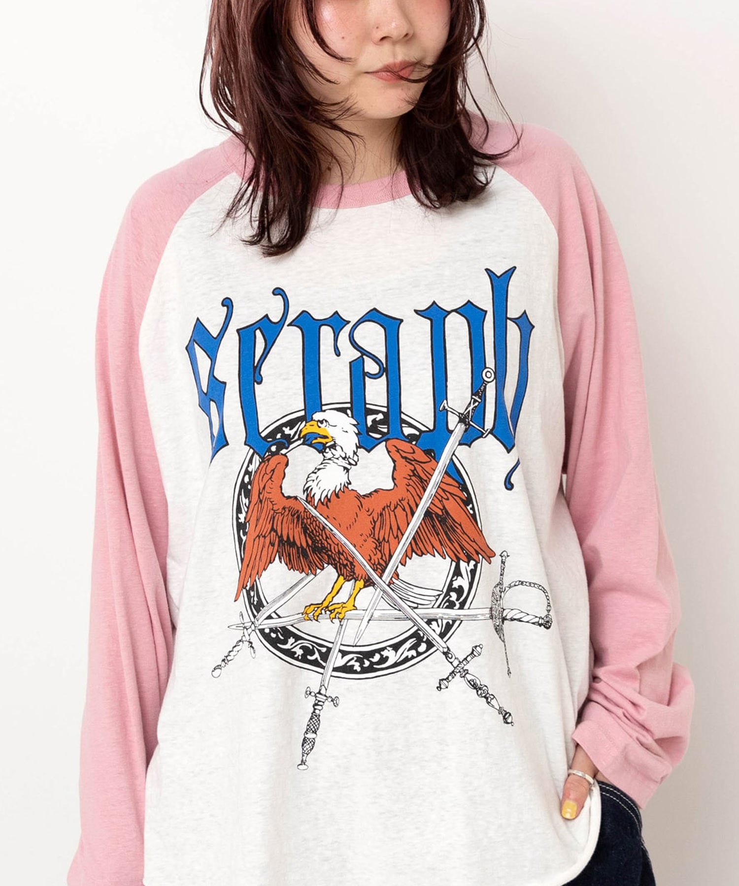 ホワイト/ピンク