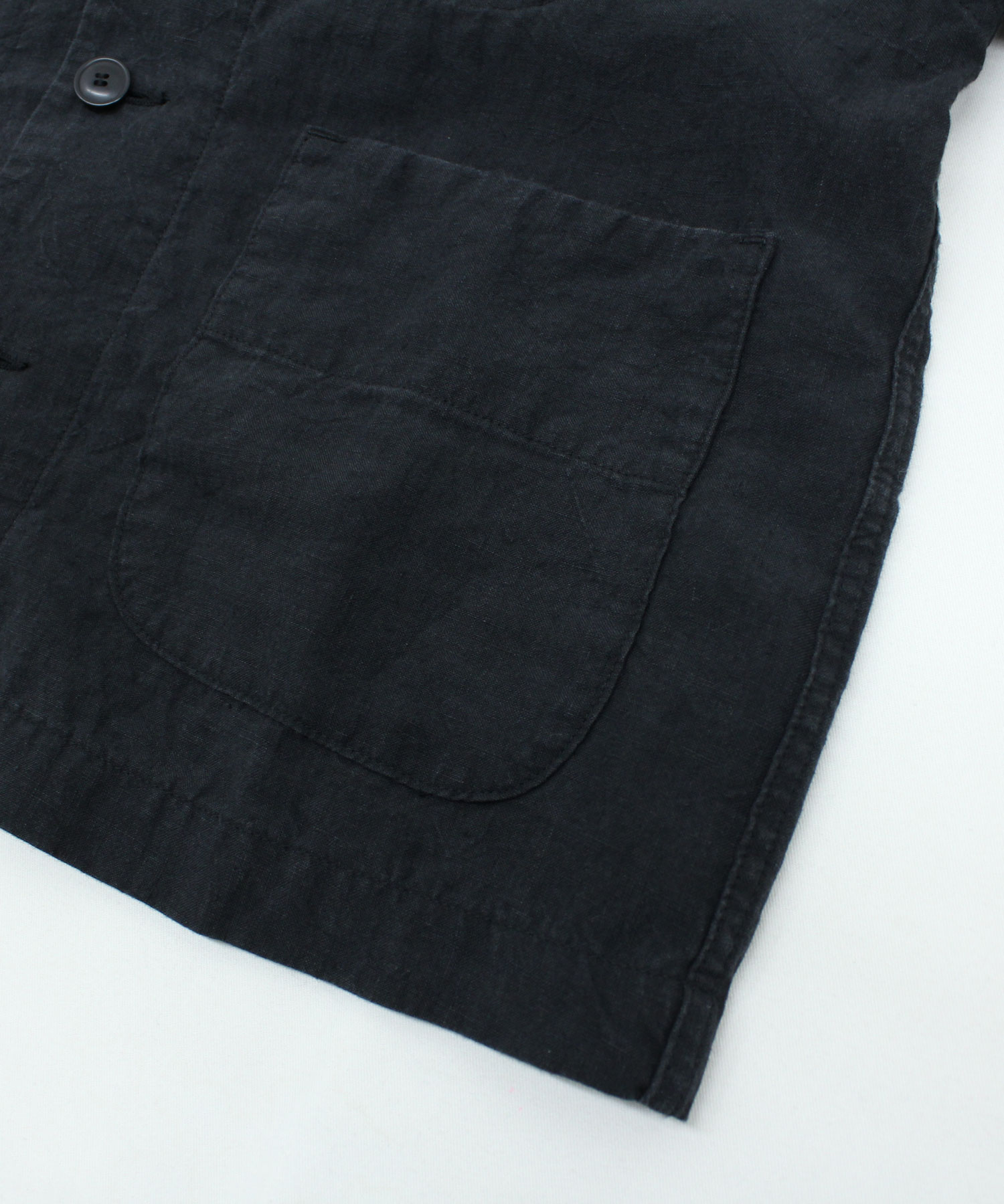 J2056 JAPAN RINENノーカラージャケット(M ダルブルー