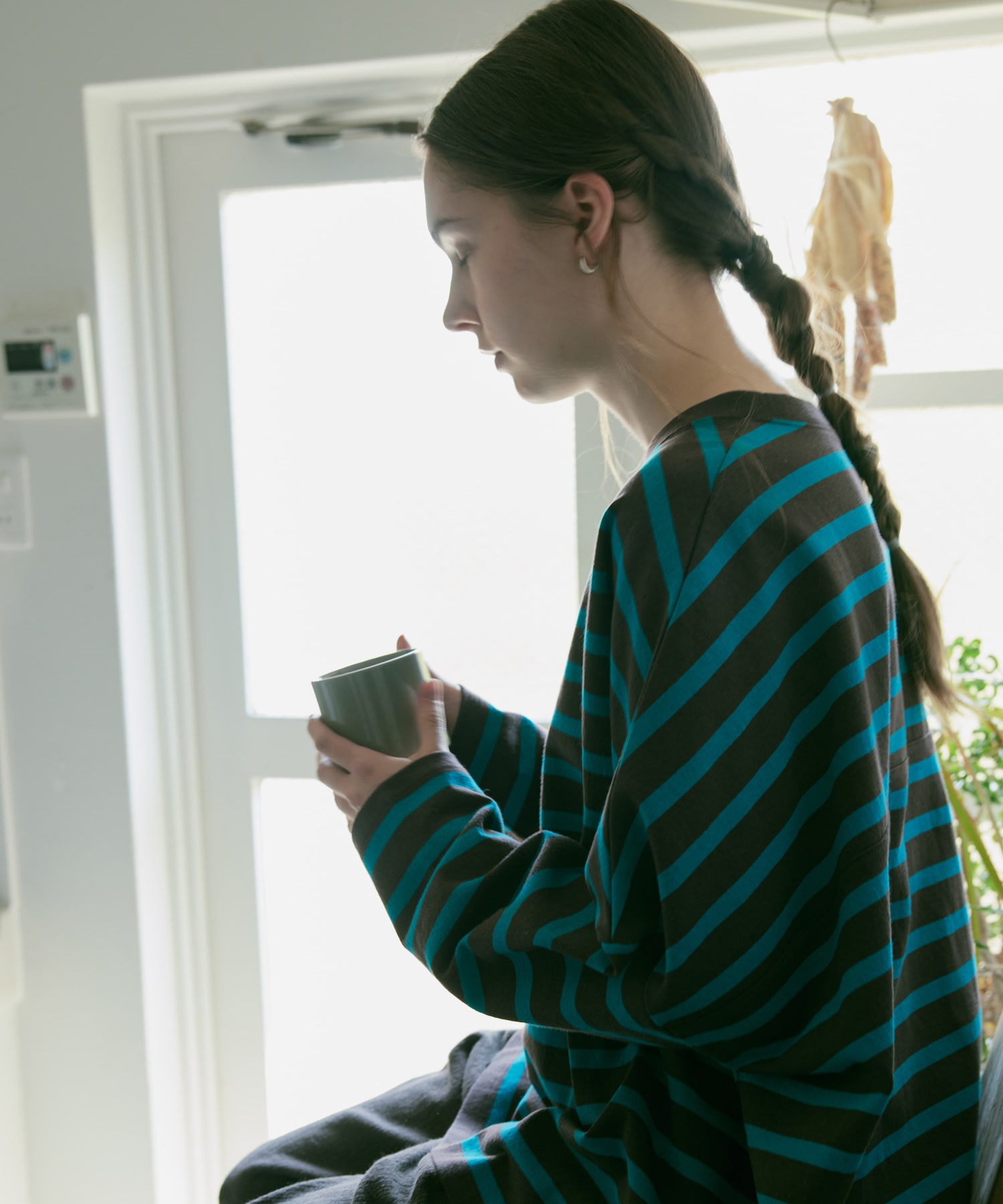 ミドルグレー/グリーン