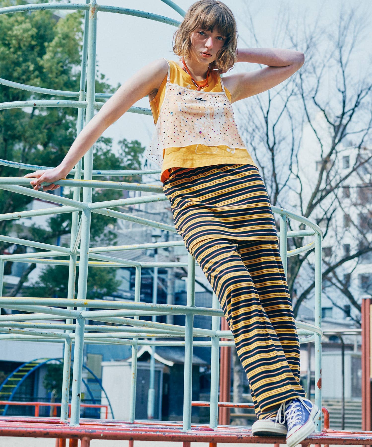 グリーン/パープル