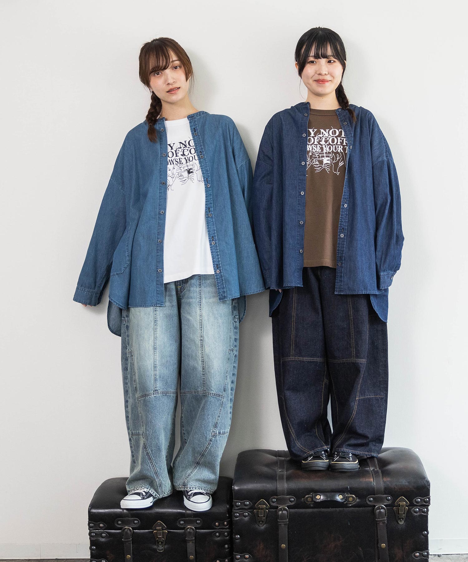 R4484 切り替えバギーパンツ(F デニムONE WASH): パンツ - RNA ONLINE