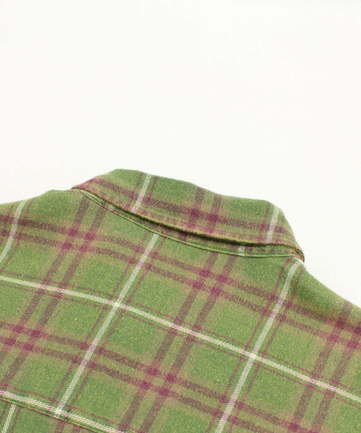 B2931 フリンジチェックシャツ(M ブルーチェック): トップス