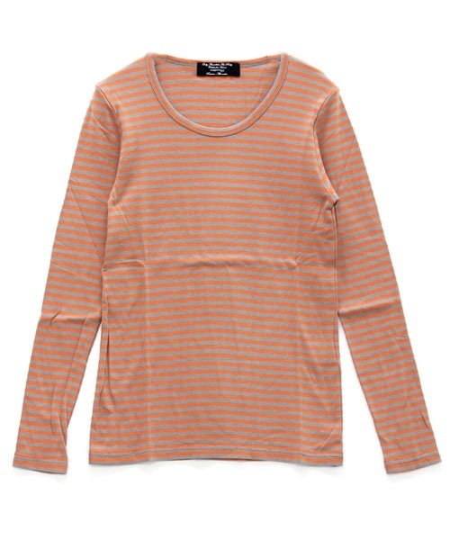 オレンジ×杢グレー