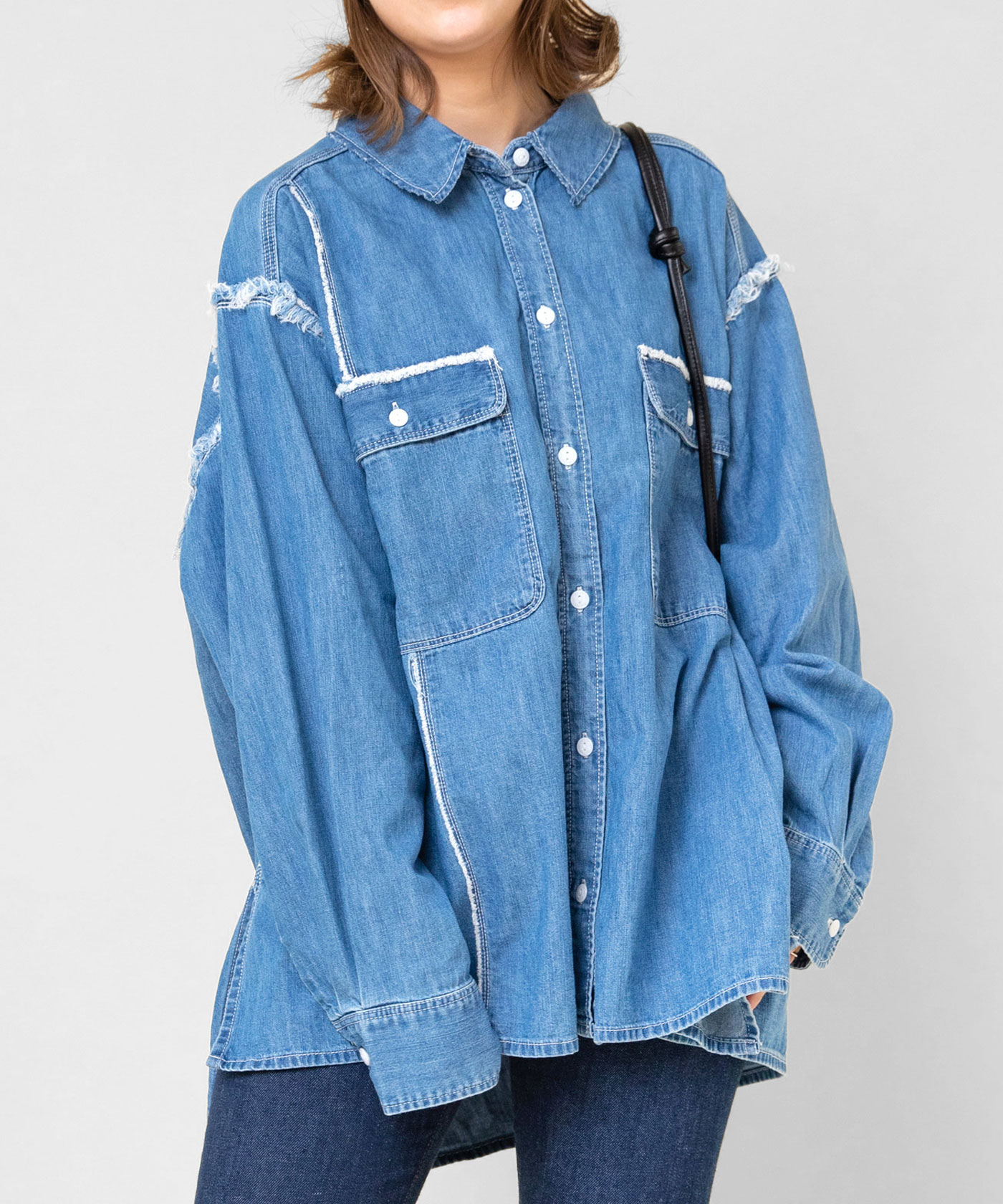 B2653 シームカットワークシャツ