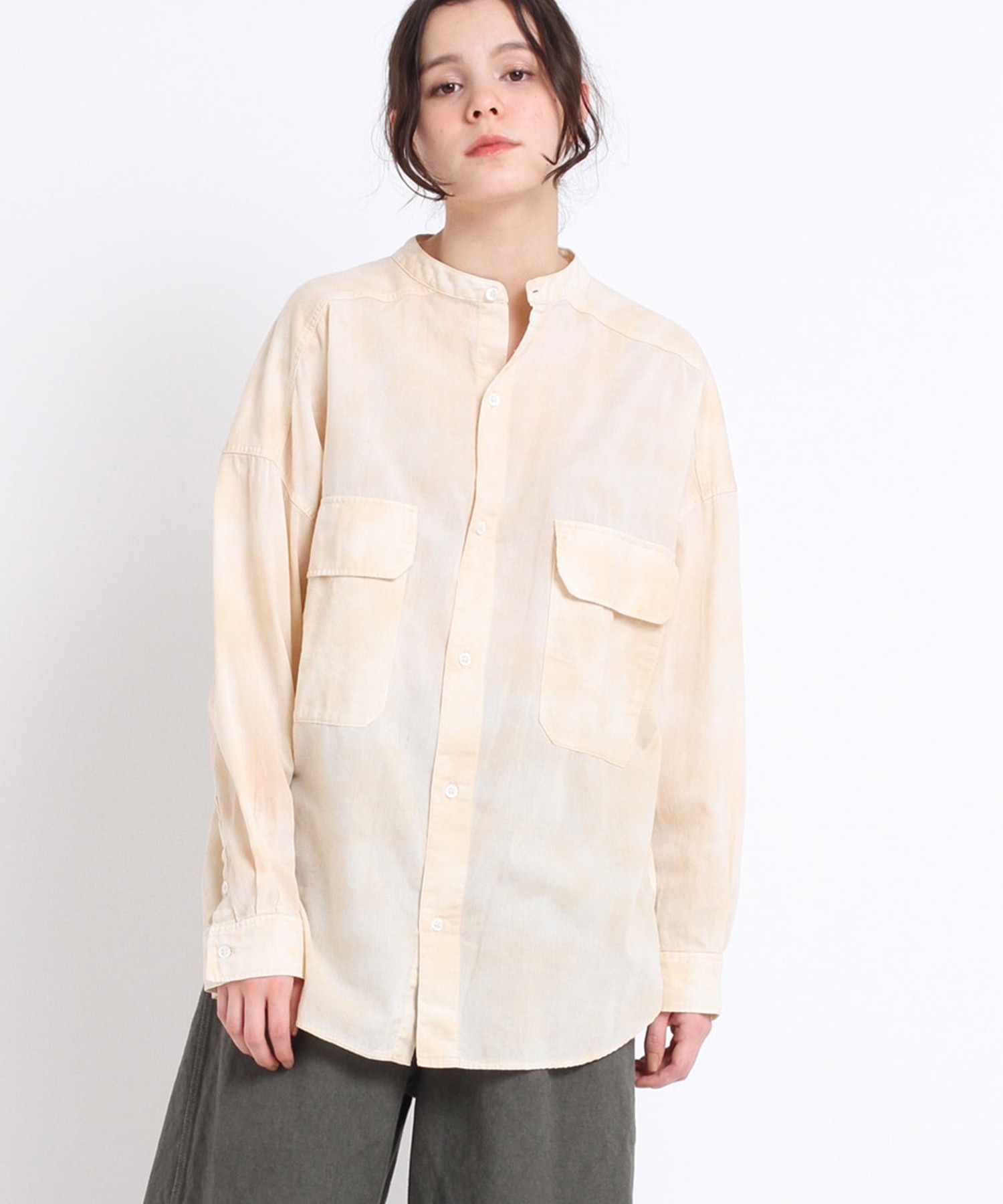 B2659 フランス綾タイダイシャツ